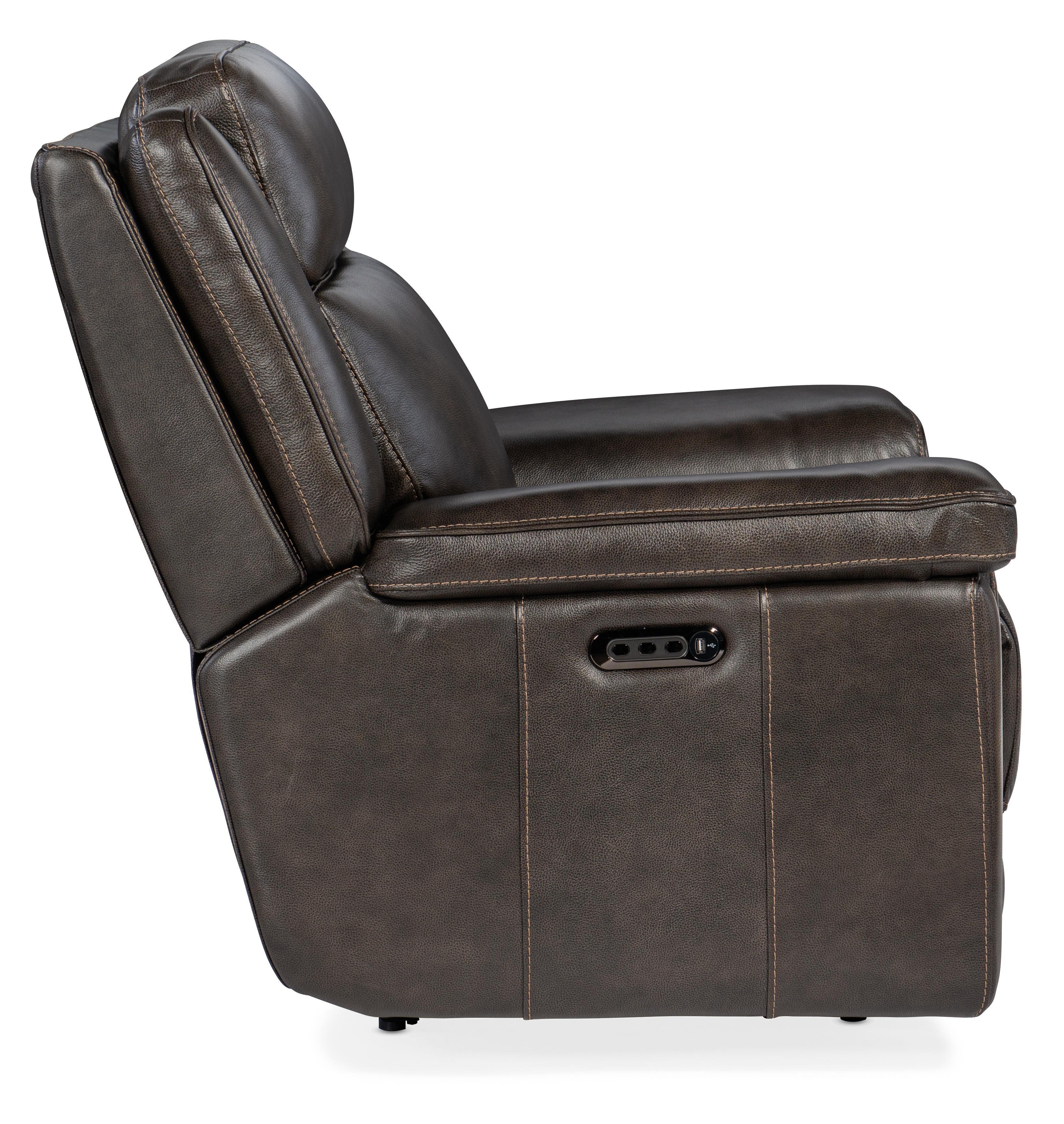 Montel Lay Flat Power Recliner with Power Headrest & Lumbar - SS705-PHL1-095 - Luxury Home Furniture (MI)