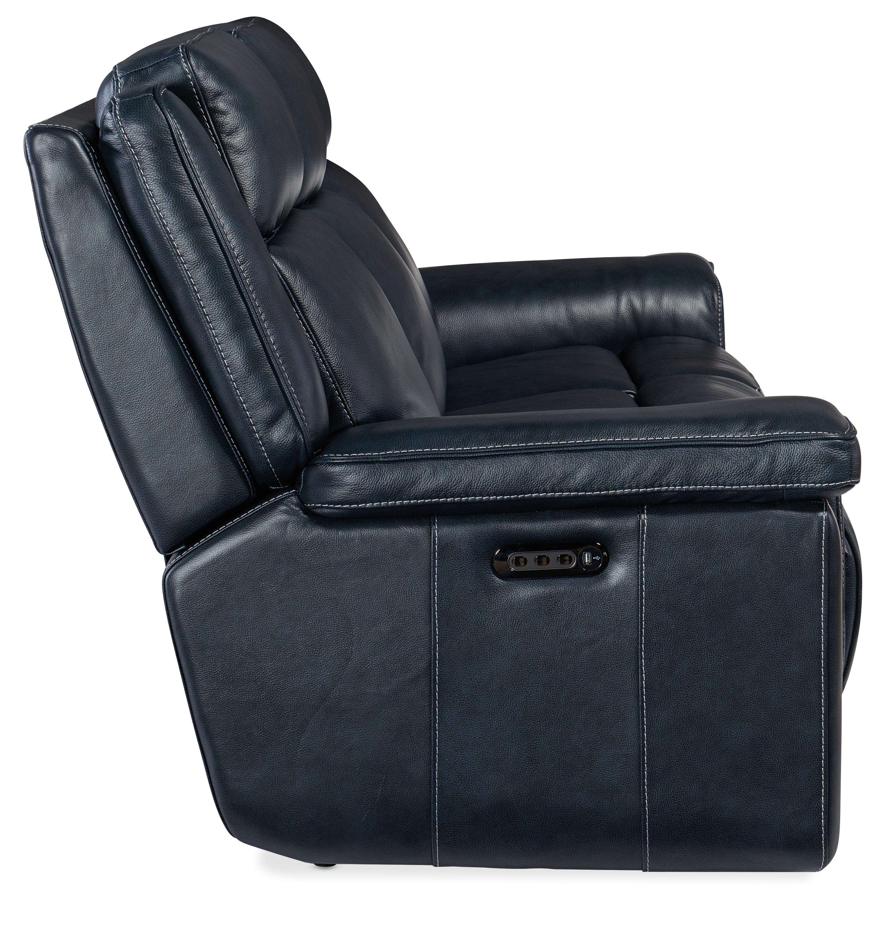 Montel Lay Flat Power Sofa with Power Headrest & Lumbar - SS705-PHL3-047