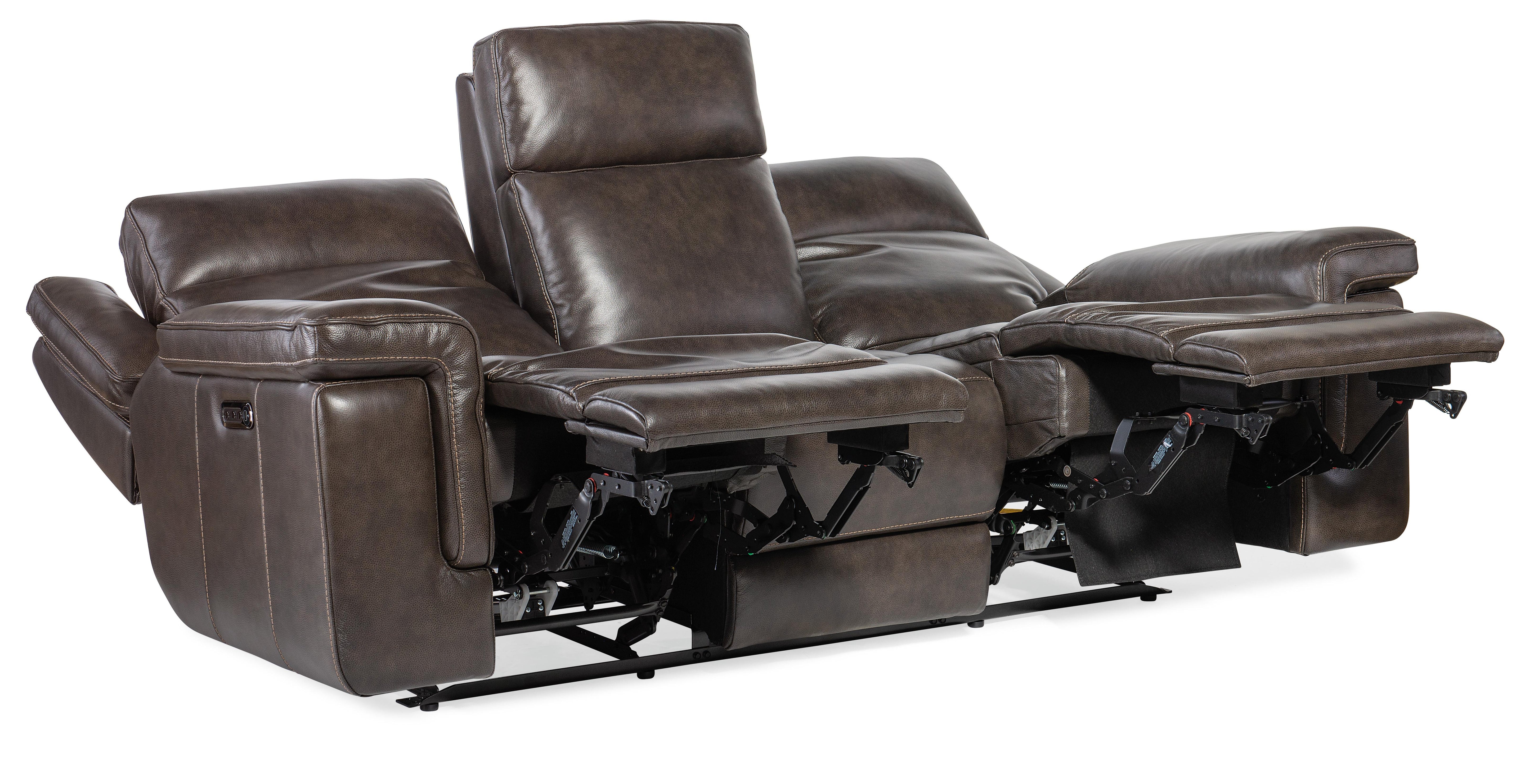 Montel Lay Flat Power Sofa with Power Headrest & Lumbar - SS705-PHL3-095