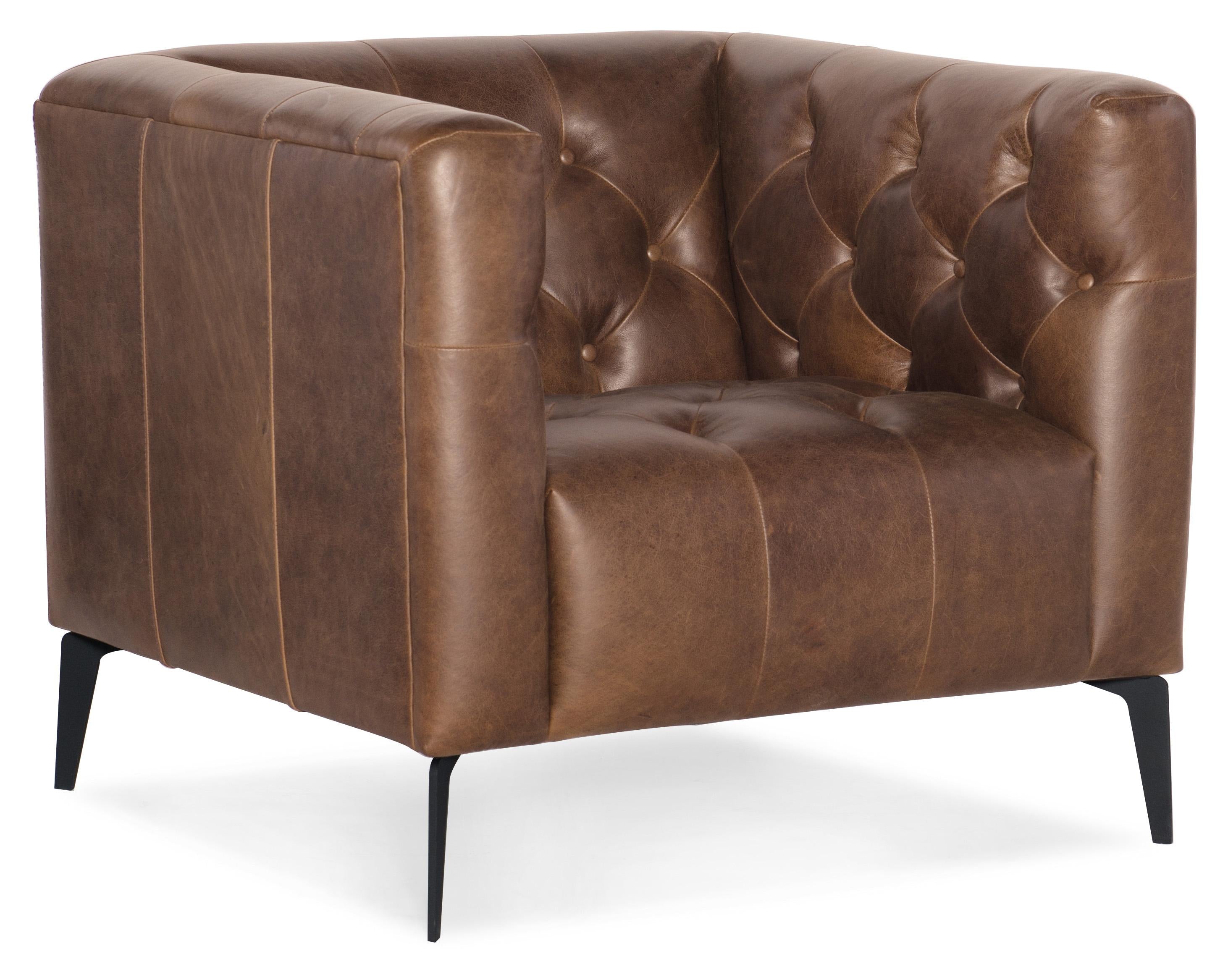 Nicolla Leather Stationary Chair - Luxury Home Furniture (MI)
