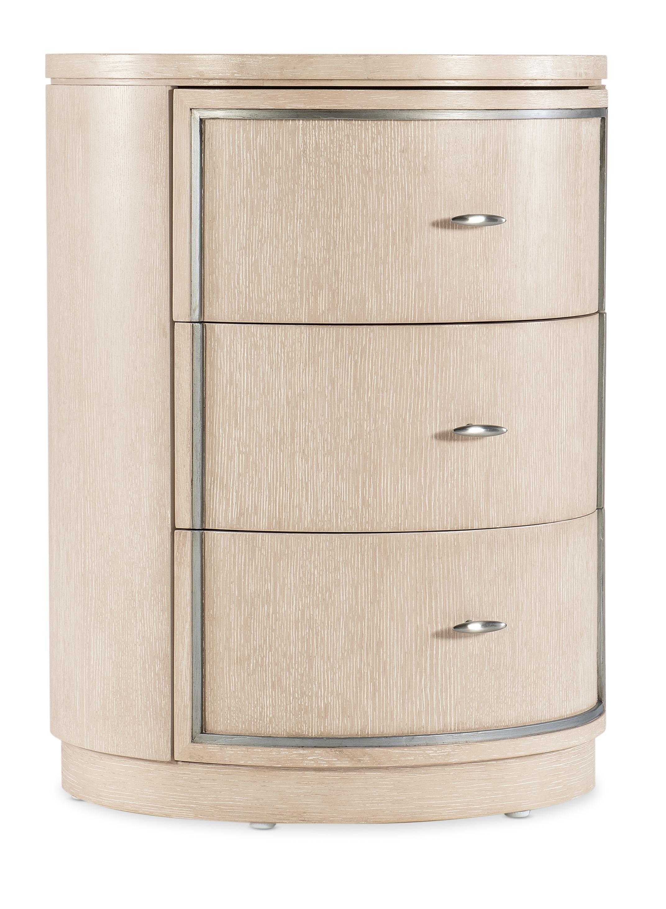Nouveau Chic Round Nightstand - Luxury Home Furniture (MI)