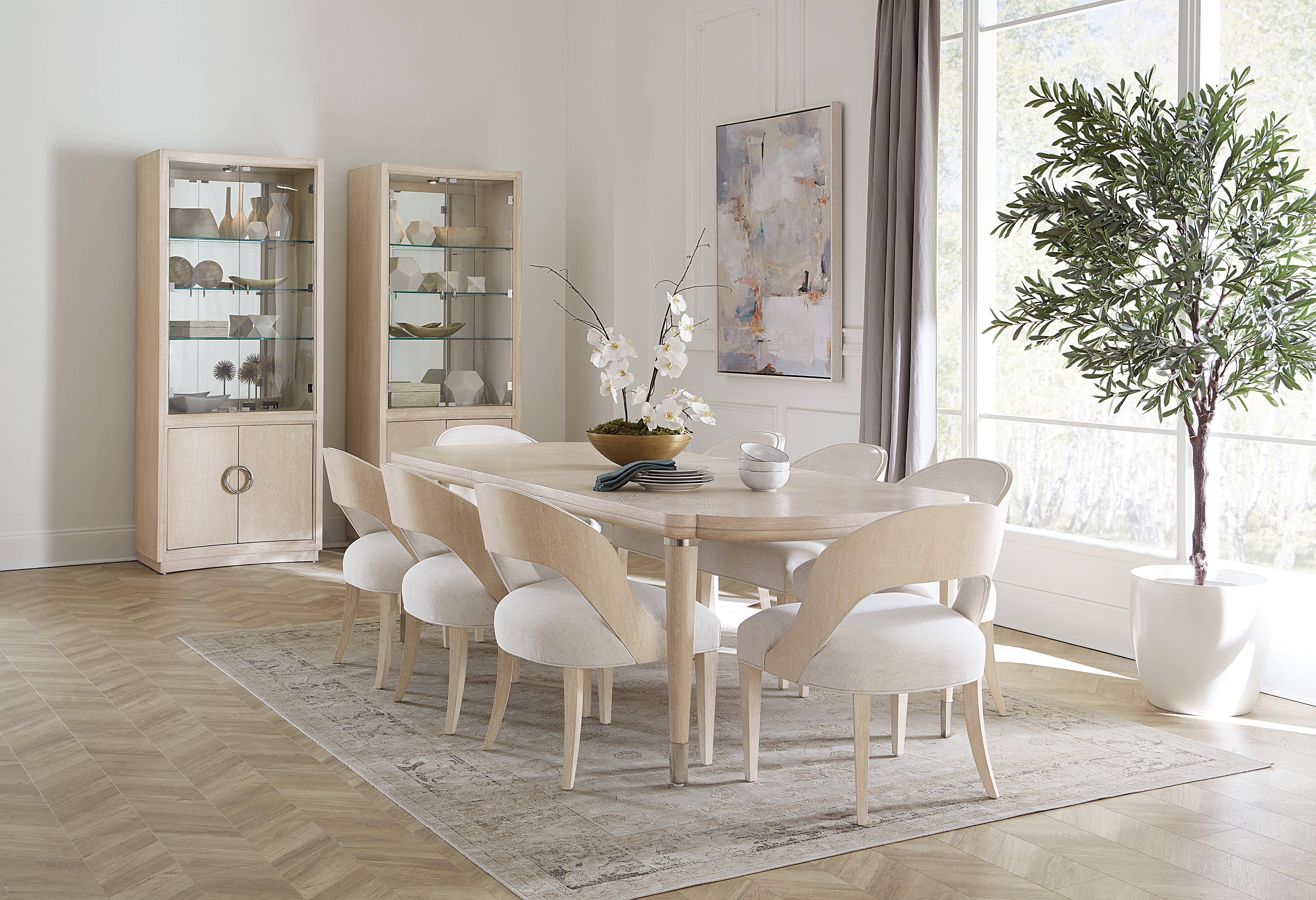Nouveau Chic Rectangle Dining Table w/1-22in Leaf - Luxury Home Furniture (MI)