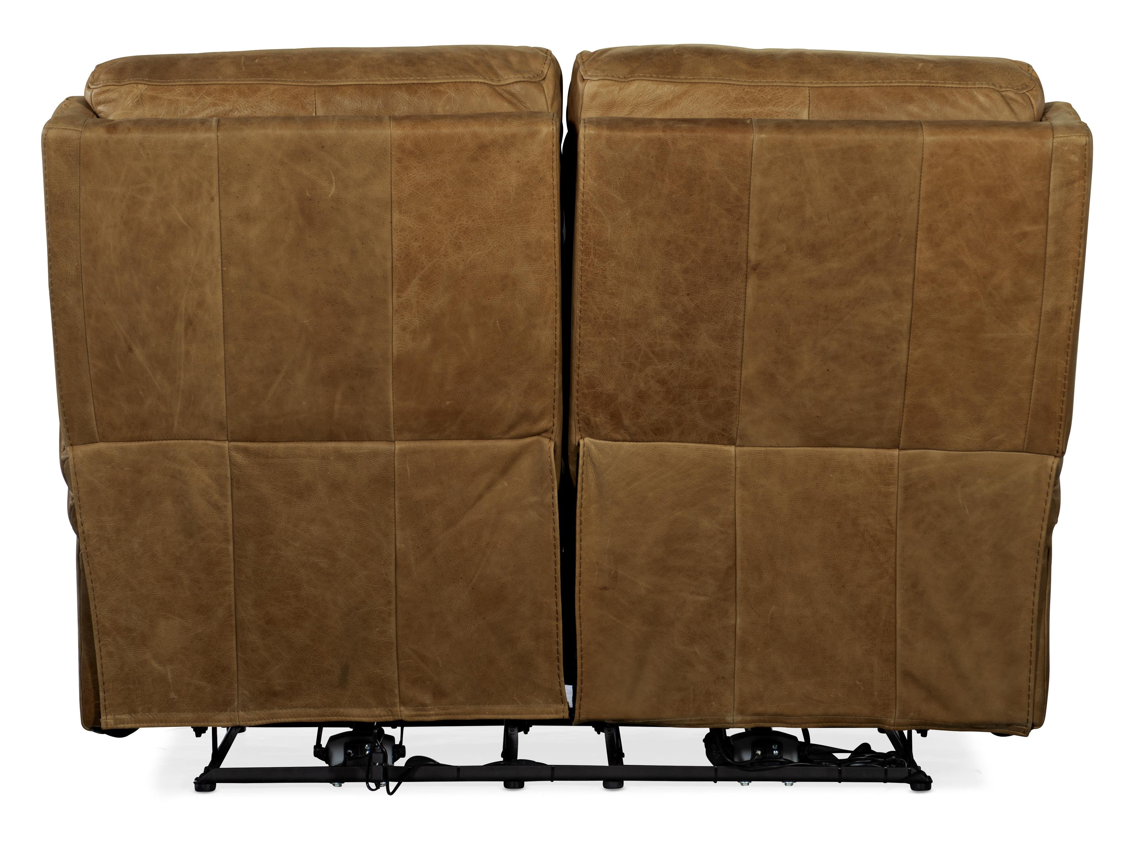 Poise Power Recliner Loveseat w/ Power Headrest - Luxury Home Furniture (MI)