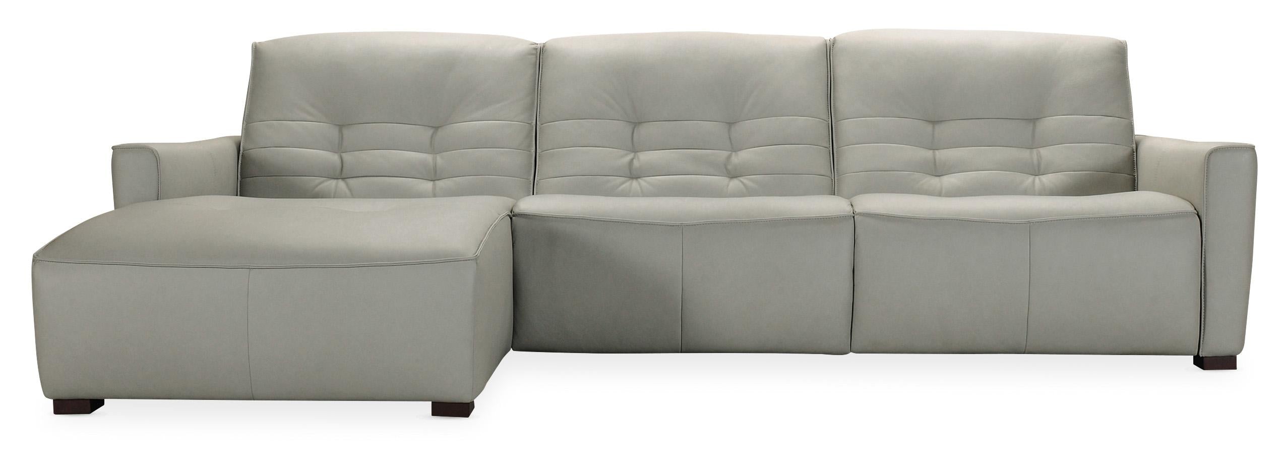 Reaux Power Motion Sofa w/ LAF Chaise w/2 Power Recline - Luxury Home Furniture (MI)
