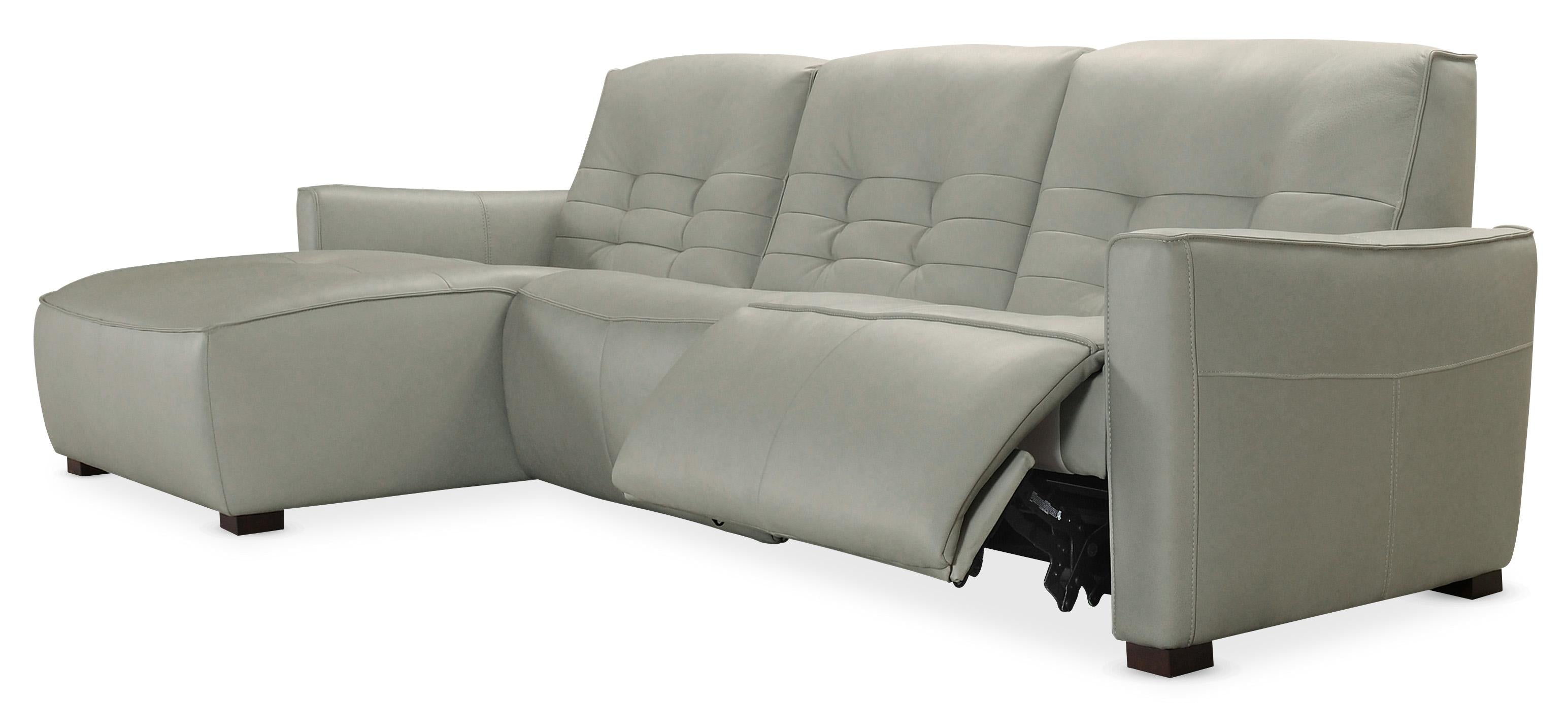 Reaux Power Motion Sofa w/ LAF Chaise w/2 Power Recline