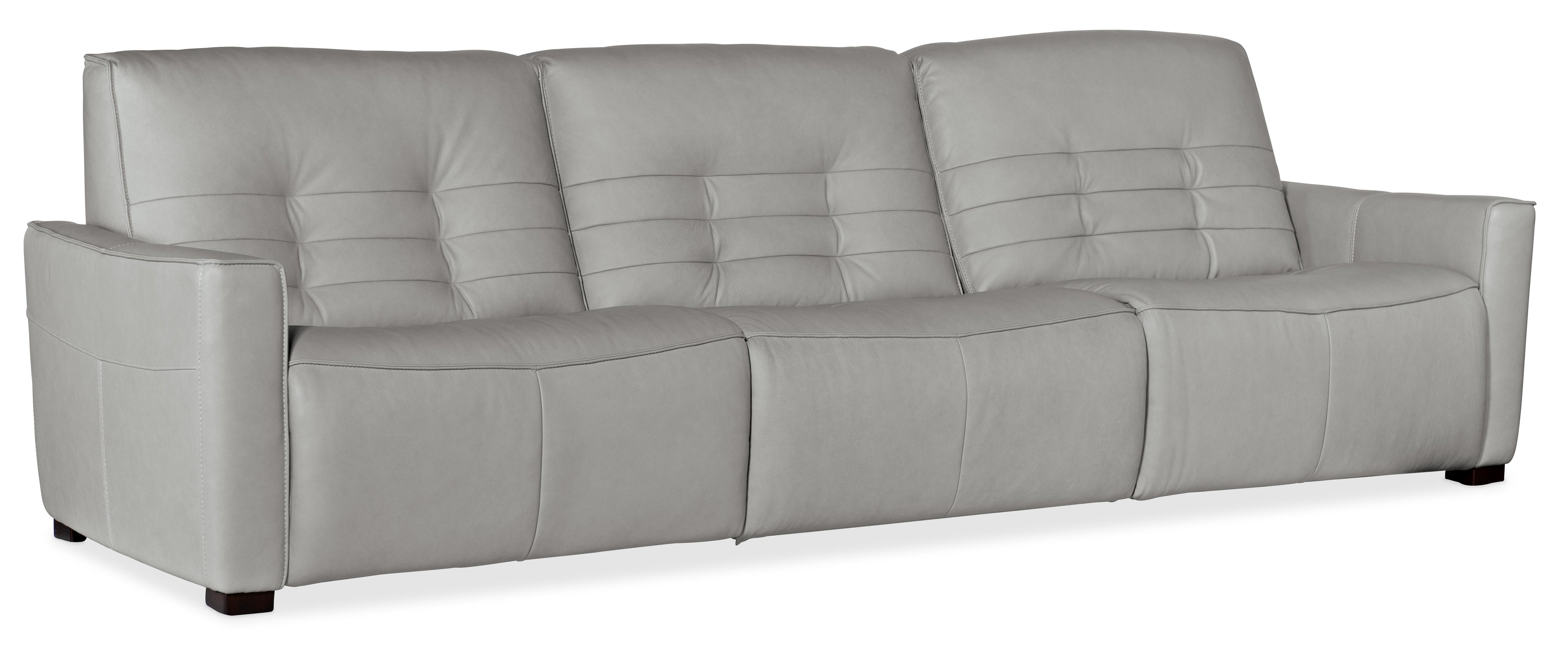 Reaux Power Recline Sofa w/3 Power Recliners - Luxury Home Furniture (MI)
