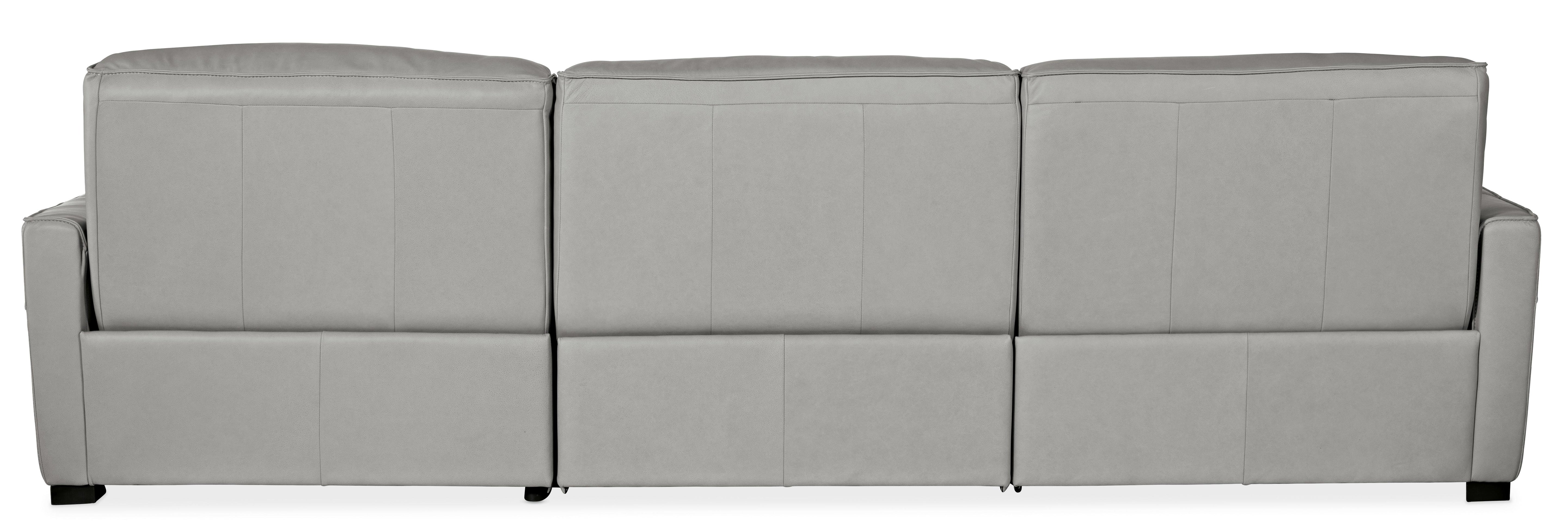 Reaux Power Recline Sofa w/3 Power Recliners - Luxury Home Furniture (MI)