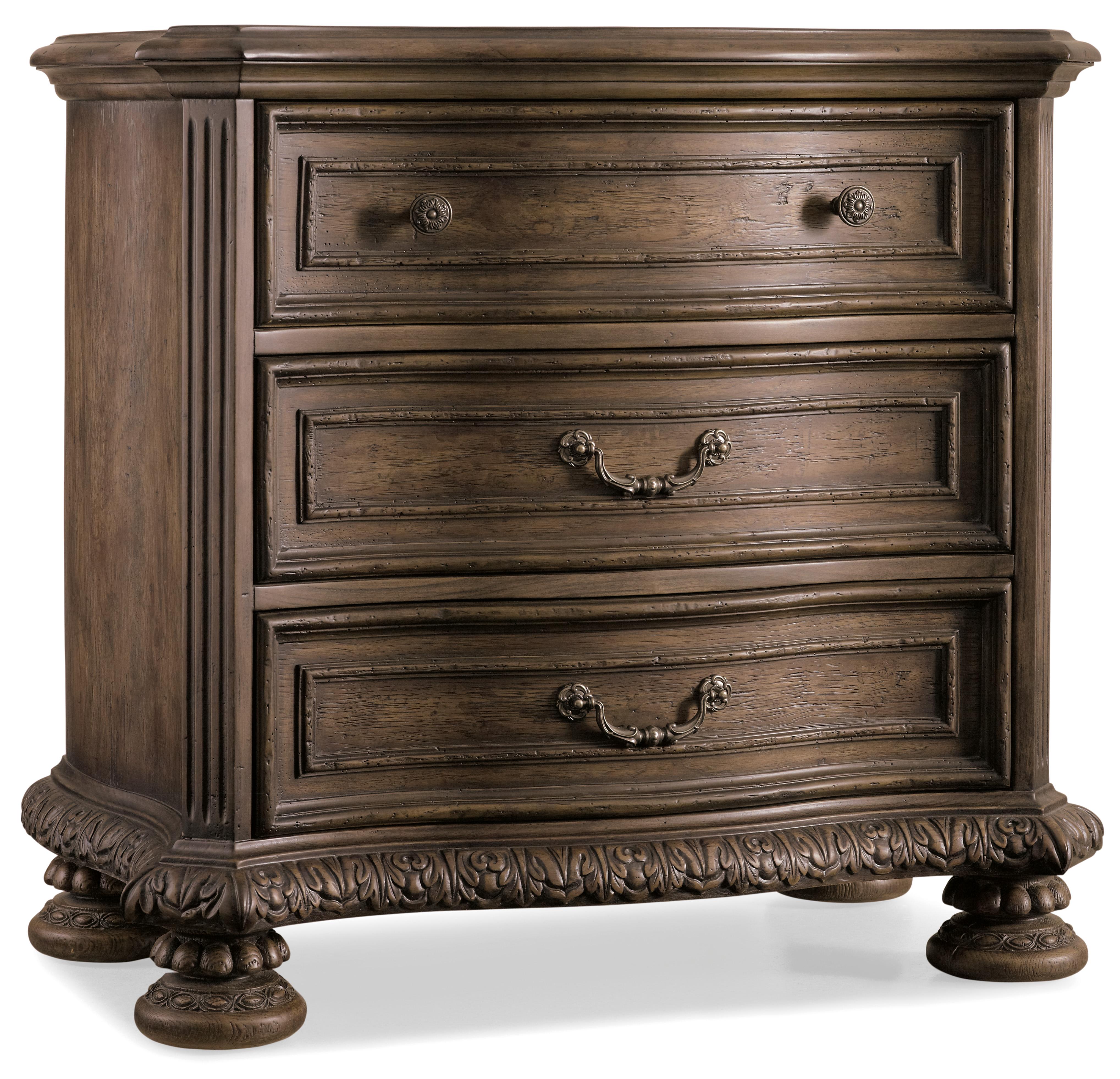 Rhapsody Three Drawer Nightstand - Luxury Home Furniture (MI)