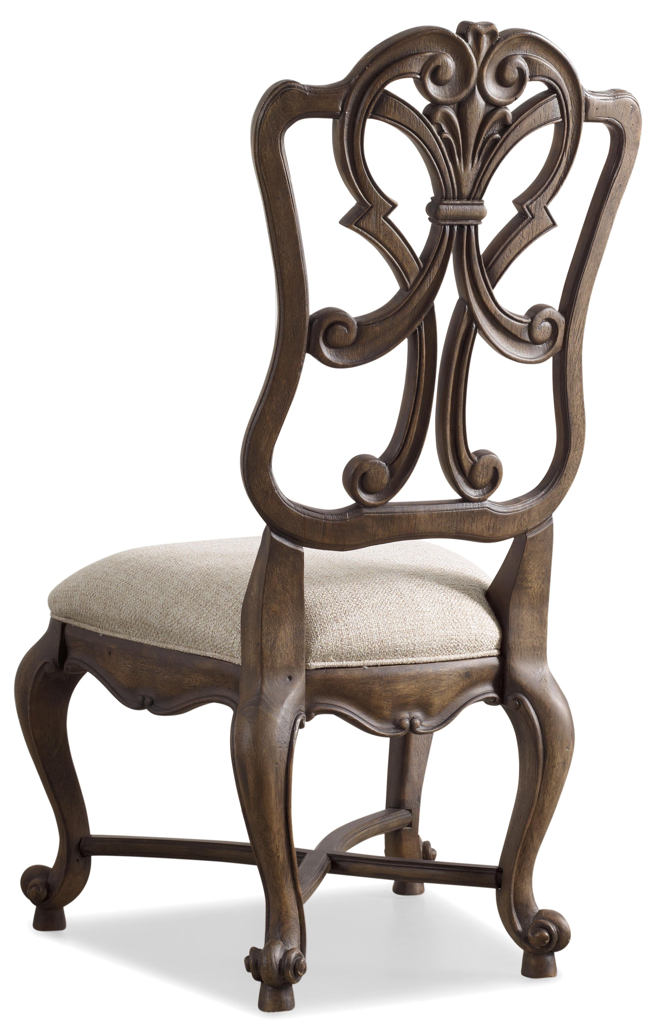 Rhapsody Wood Back Side Chair - 2 per carton/price ea - Luxury Home Furniture (MI)