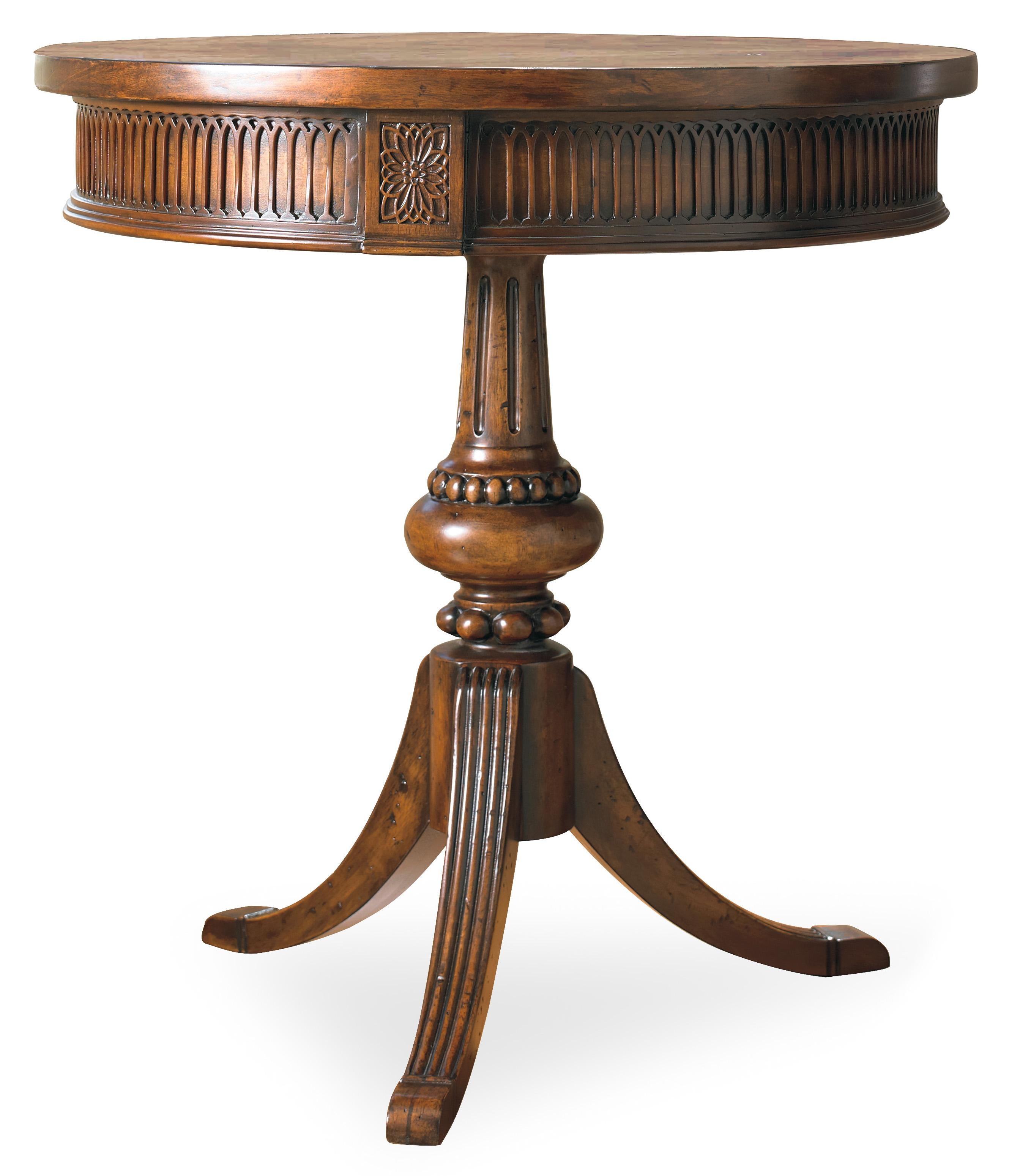 Round Pedestal Accent Table - Luxury Home Furniture (MI)