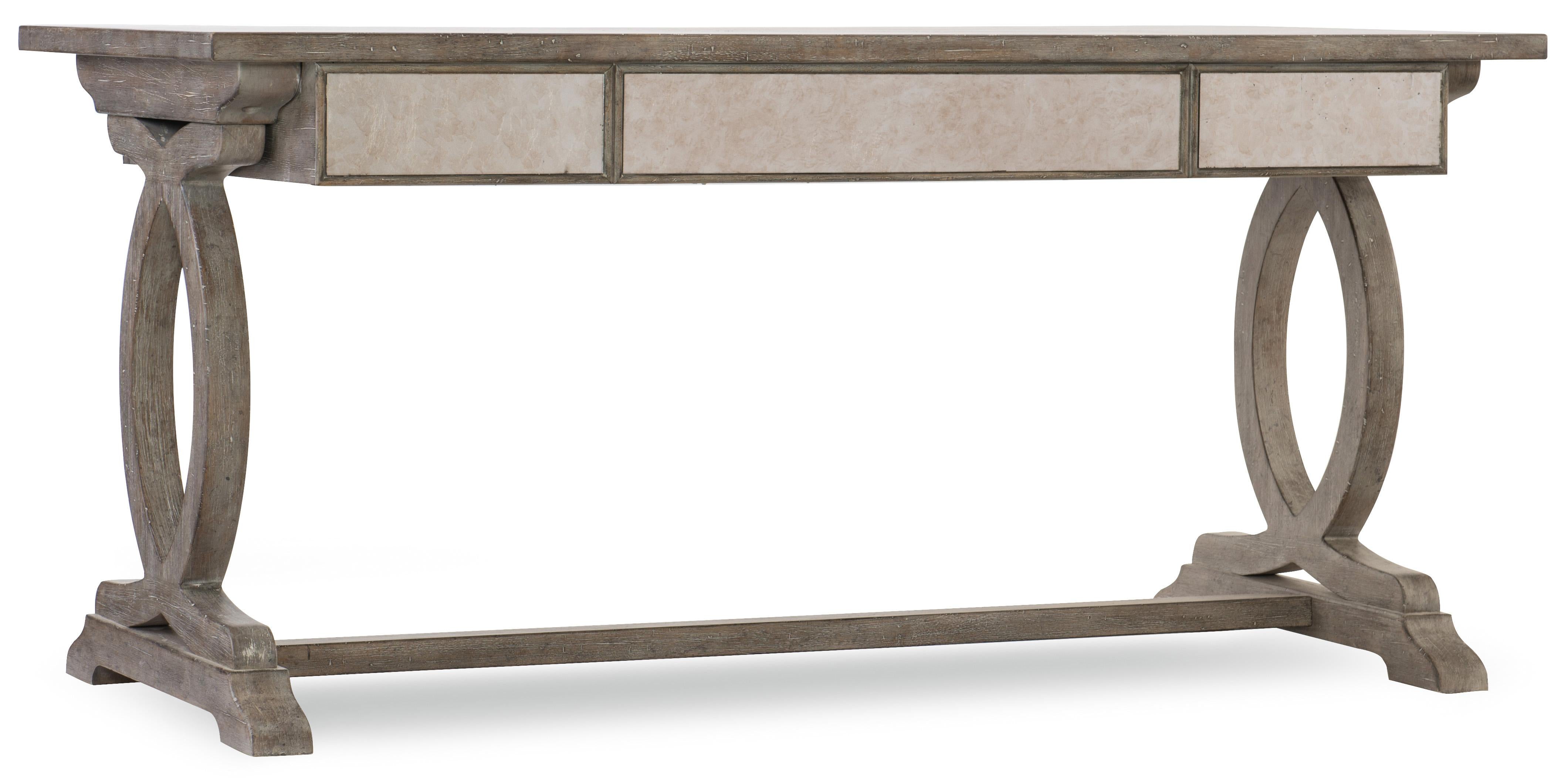 Rustic Glam Trestle Desk - Luxury Home Furniture (MI)