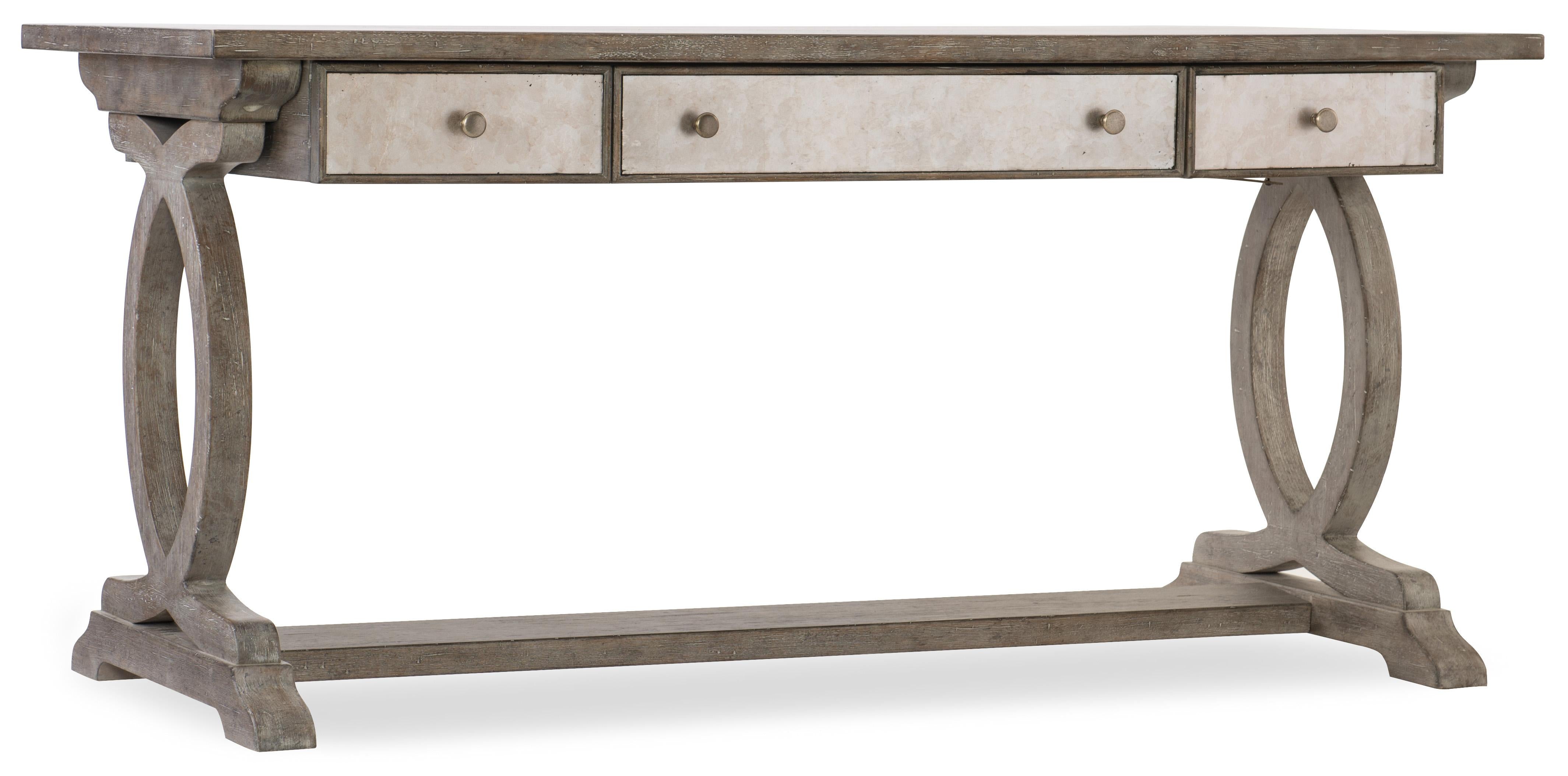 Rustic Glam Trestle Desk - Luxury Home Furniture (MI)