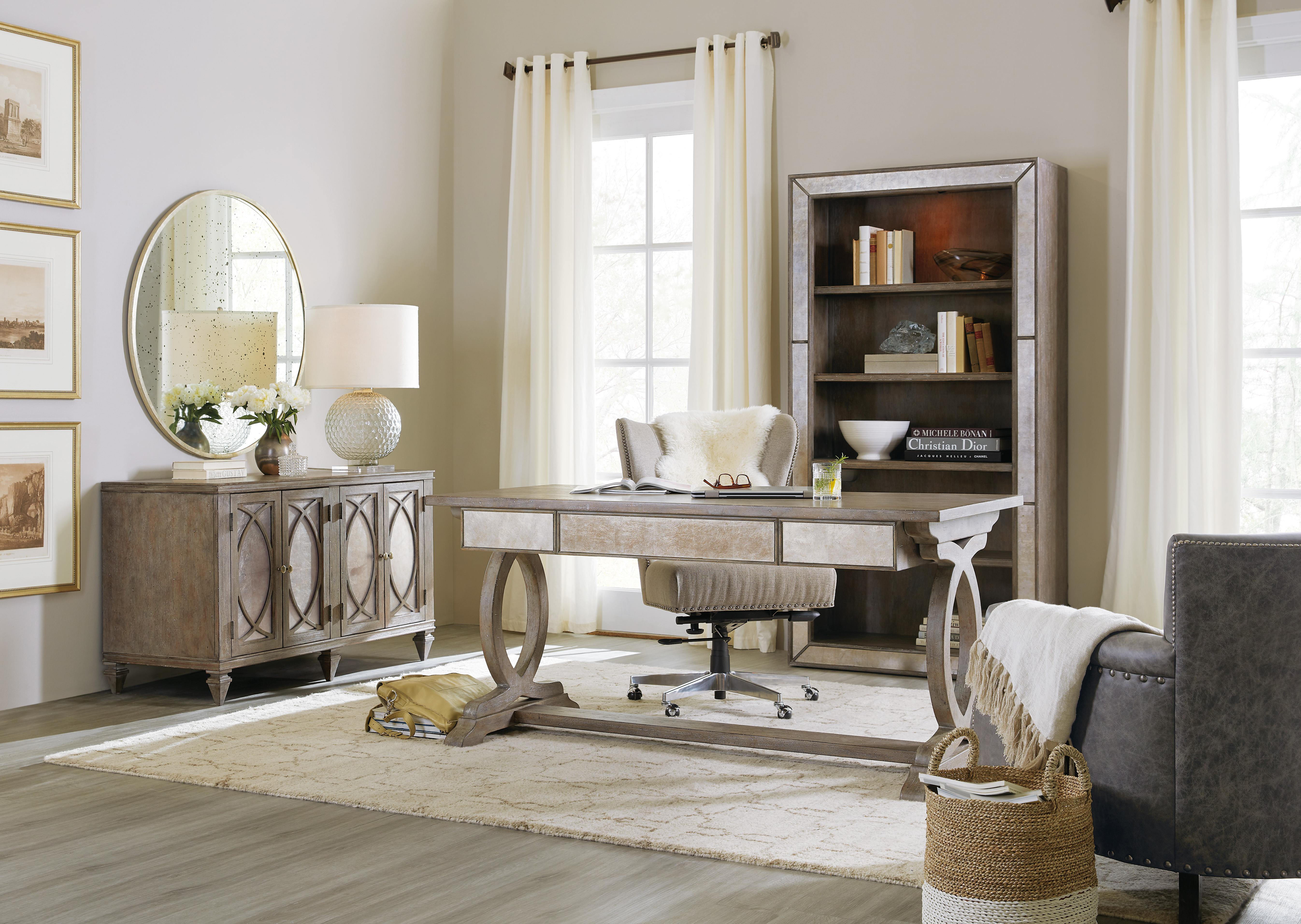 Rustic Glam Trestle Desk - Luxury Home Furniture (MI)