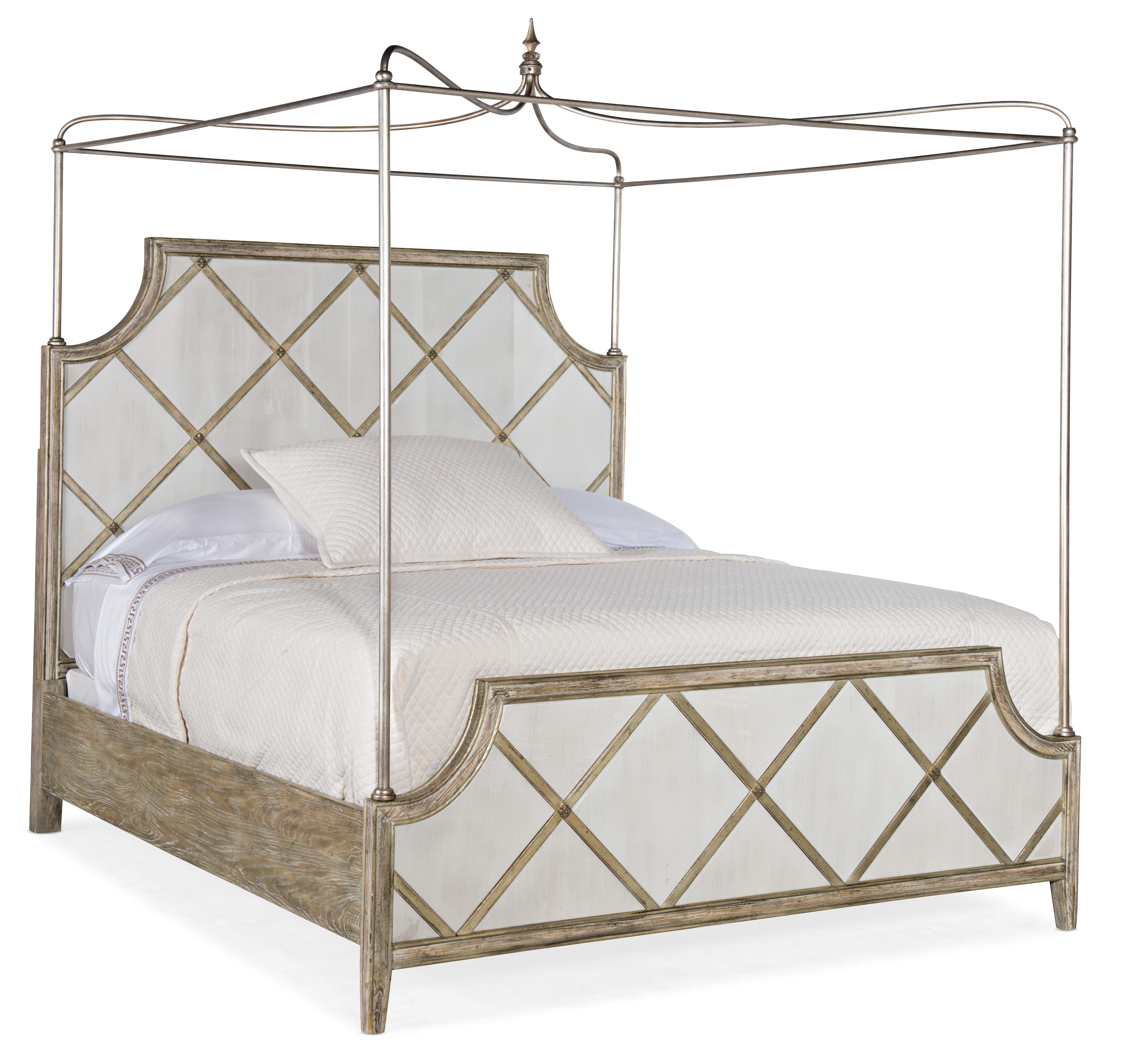 Sanctuary Diamont Canopy King  Panel Bed - Luxury Home Furniture (MI)