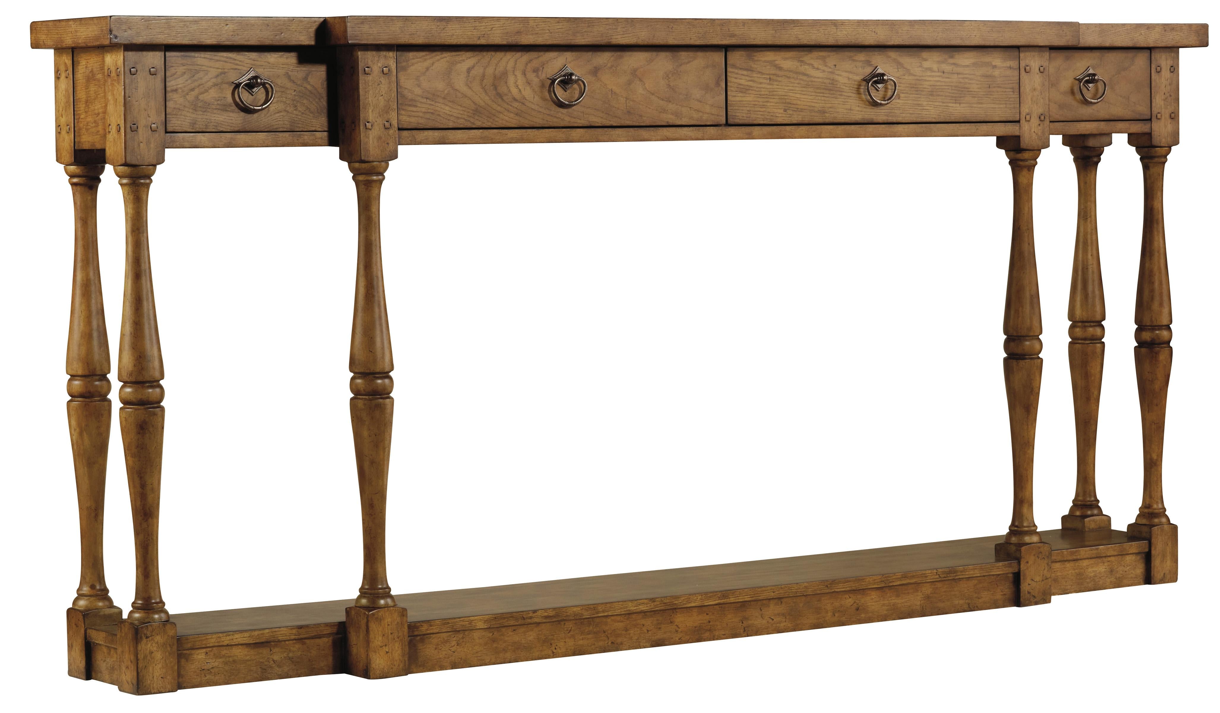Sanctuary Four-Drawer Thin Console - Drift - Luxury Home Furniture (MI)