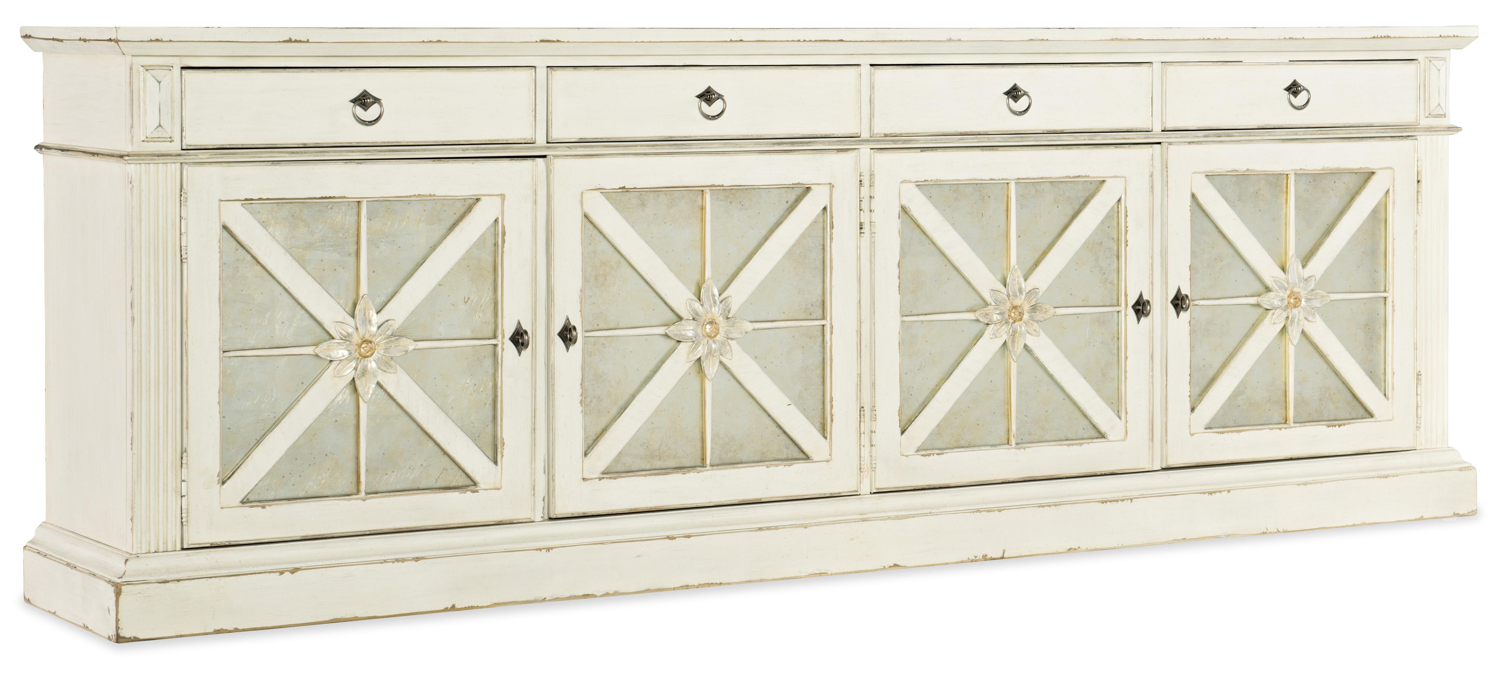 Sanctuary Grand Premier Entertainment Console Blanc - Luxury Home Furniture (MI)