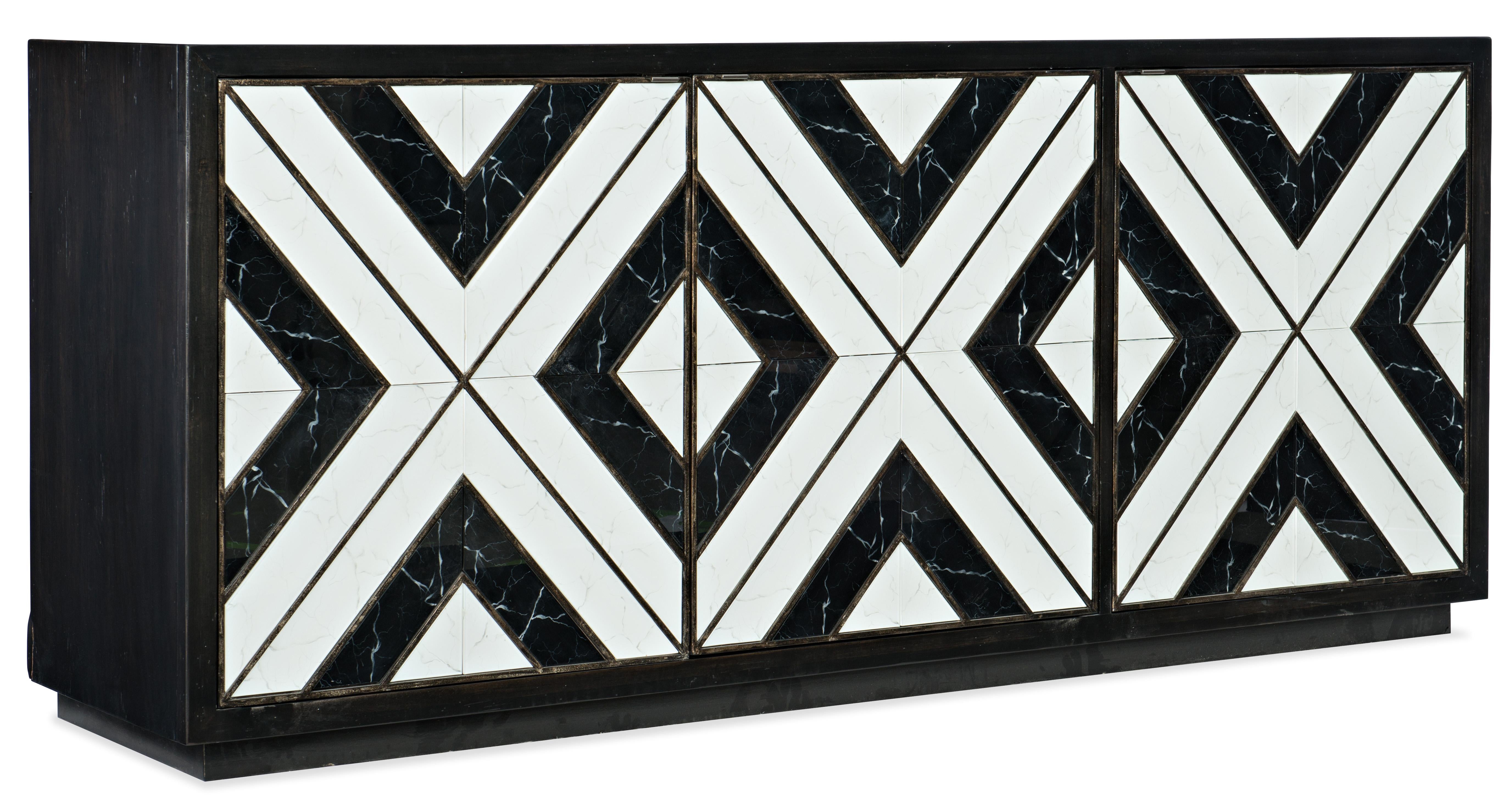 Sanctuary Noir Et Blanc Entertainment Console - Luxury Home Furniture (MI)