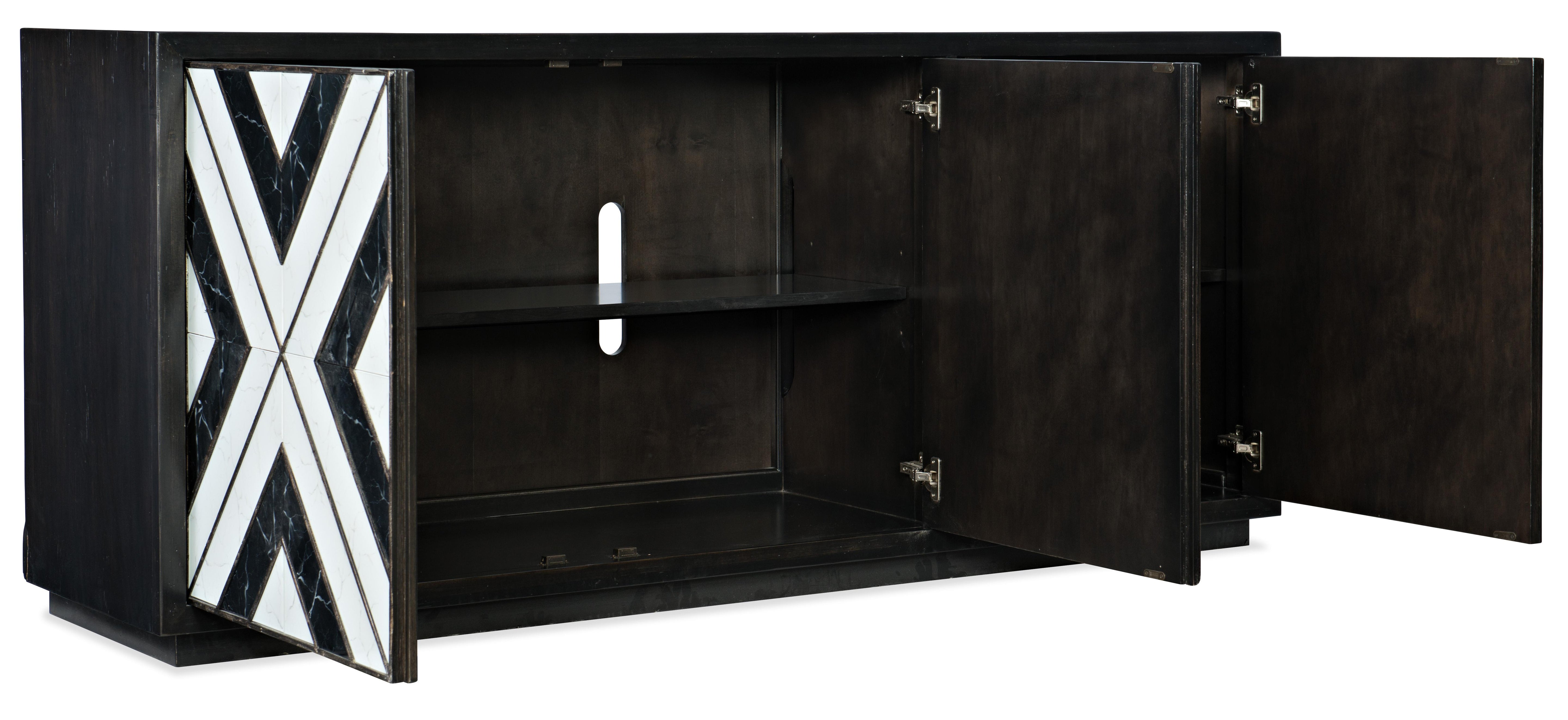 Sanctuary Noir Et Blanc Entertainment Console - Luxury Home Furniture (MI)