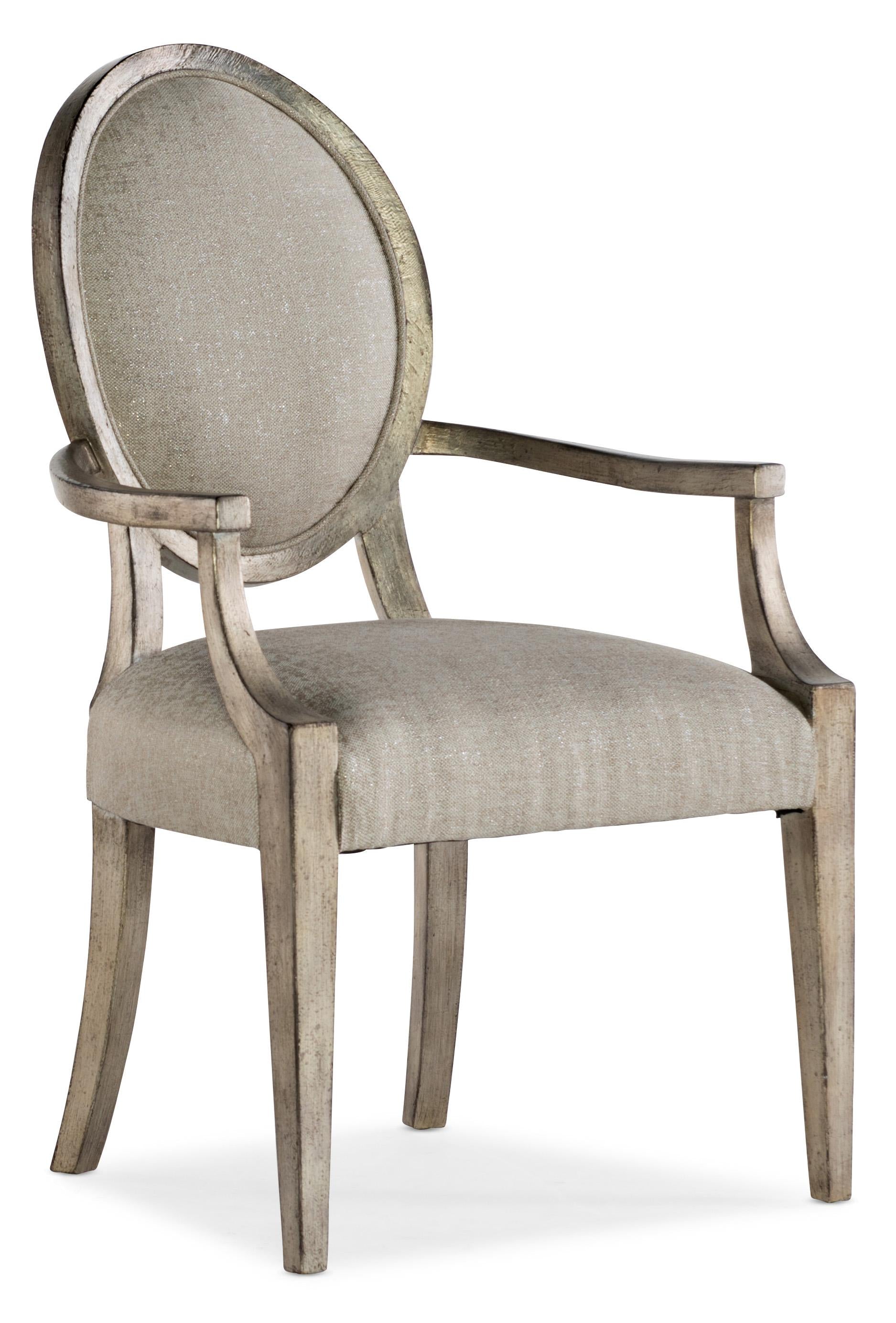Sanctuary Romantique Oval Arm Chair - 2 per carton/price ea - Luxury Home Furniture (MI)