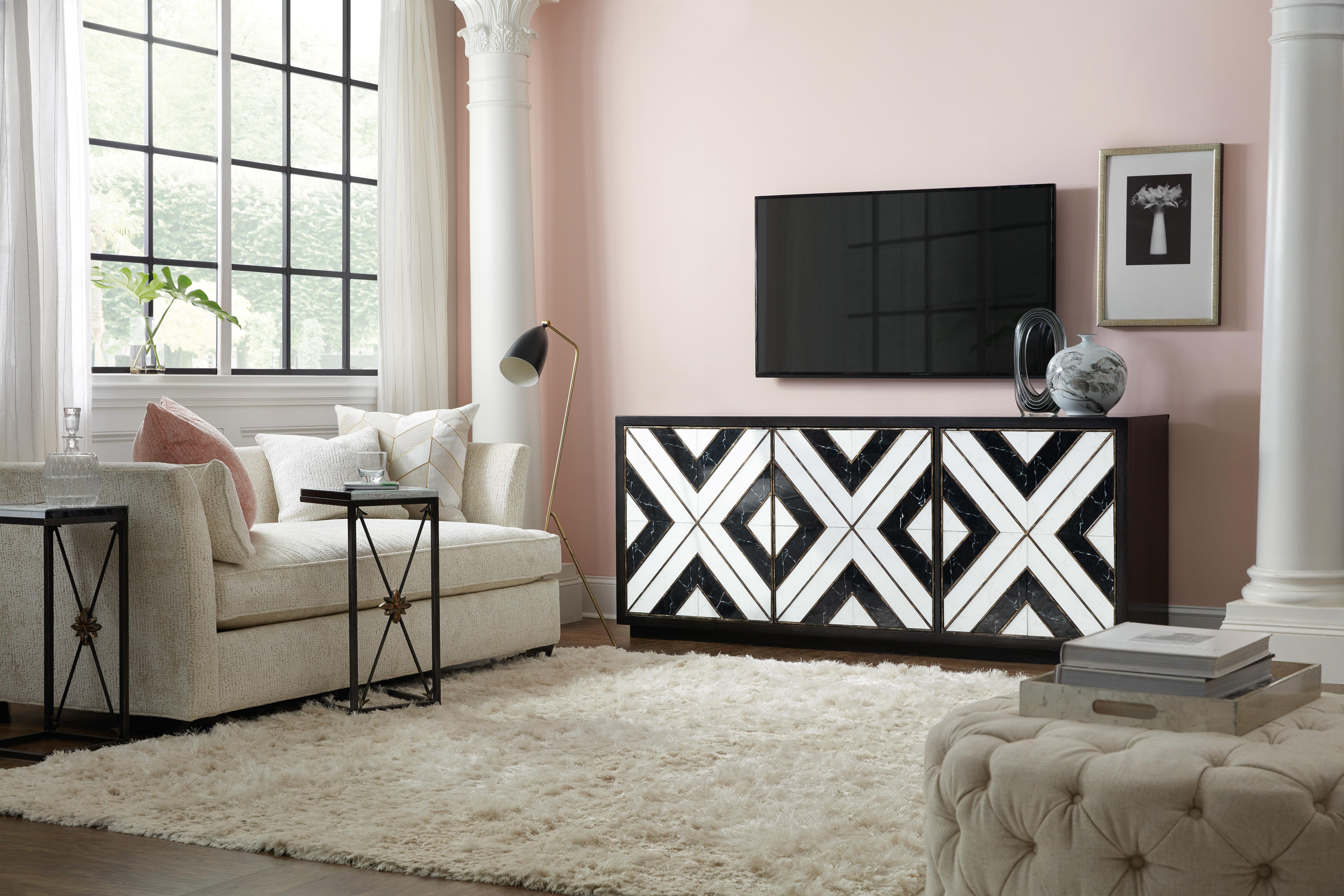 Sanctuary Noir Et Blanc Entertainment Console - Luxury Home Furniture (MI)