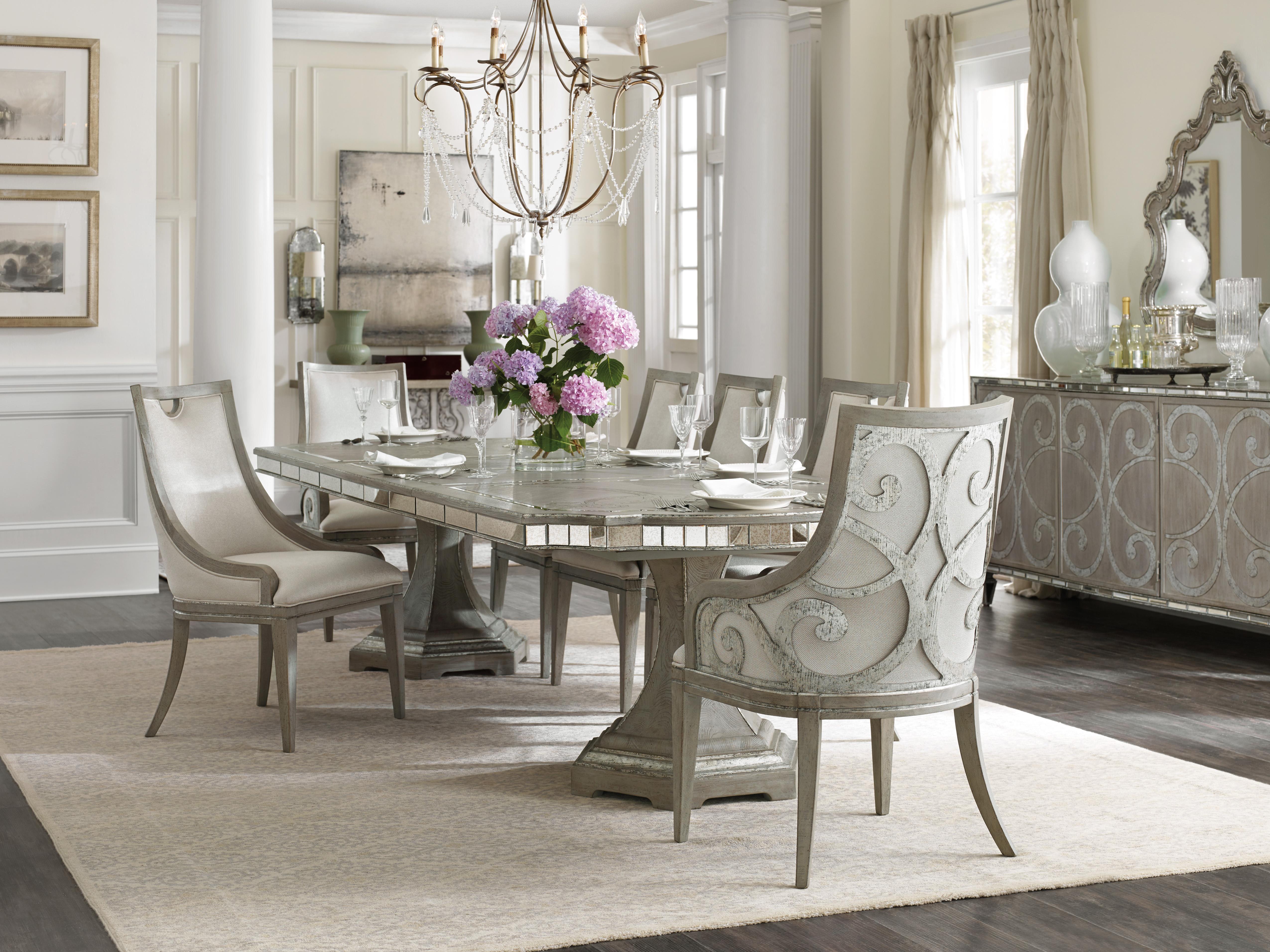 Sanctuary Rectangle Dining Table w/2-20in leaves - Luxury Home Furniture (MI)
