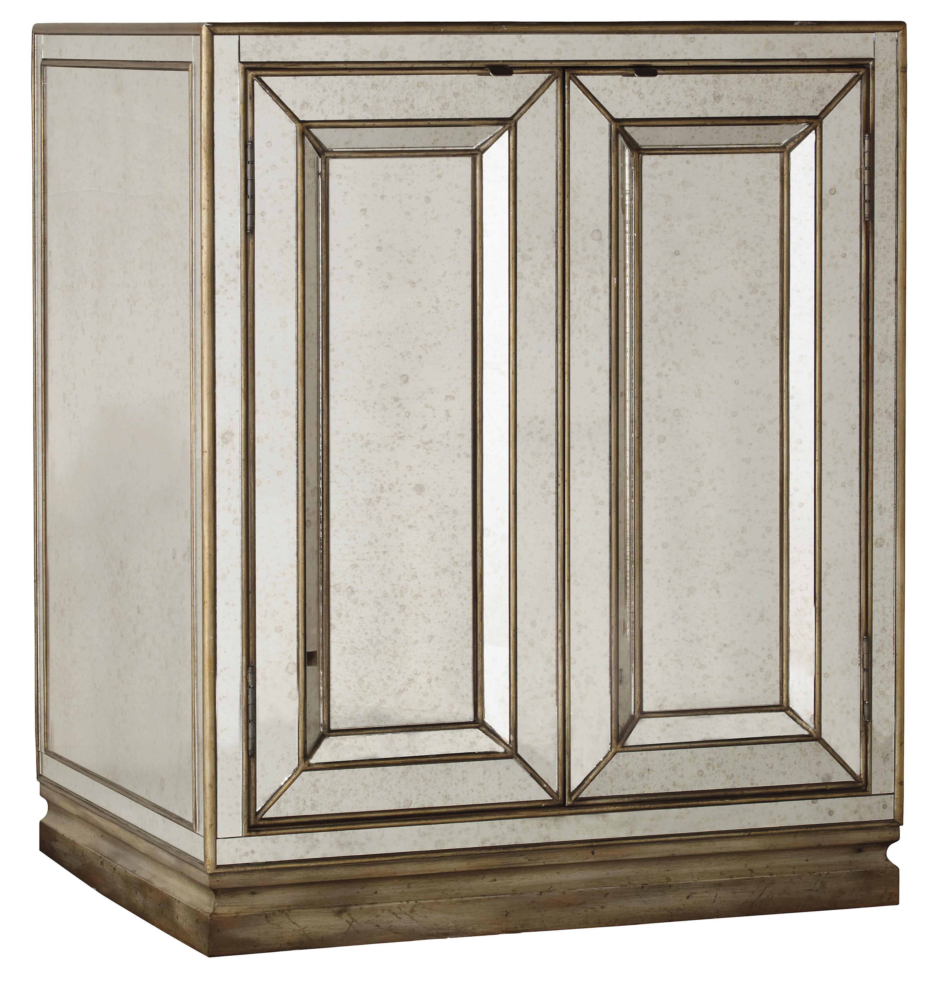 Sanctuary Two-Door Mirrored Nightstand - Visage - Luxury Home Furniture (MI)