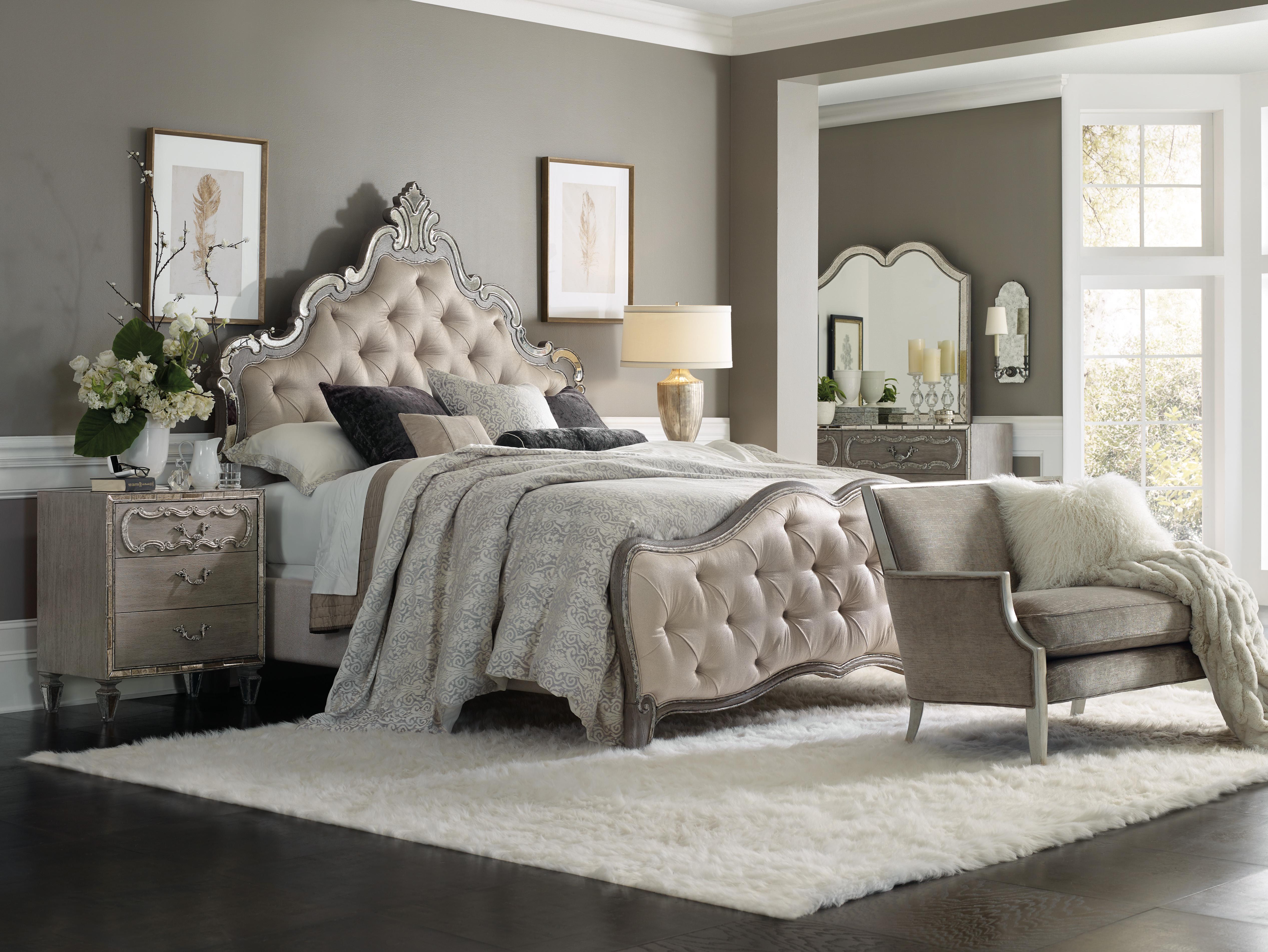 Sanctuary Upholstered King Panel Bed - Luxury Home Furniture (MI)