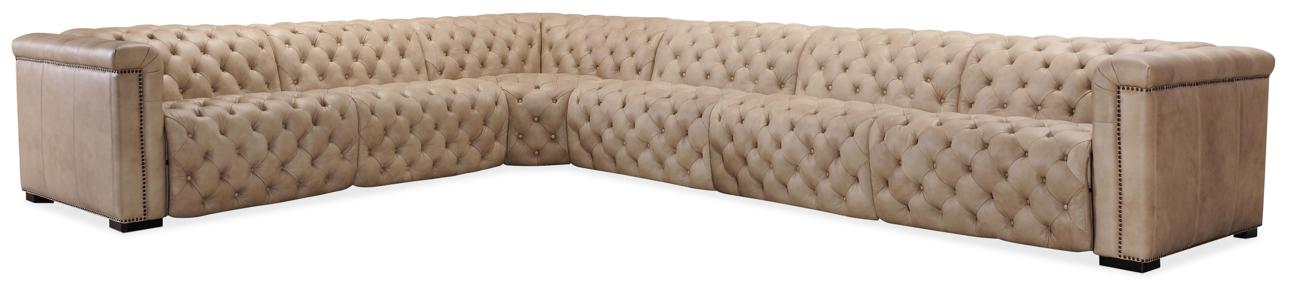 Savion Grandier 6-Piece Power HR Sectional w/3 Power Recline - Luxury Home Furniture (MI)