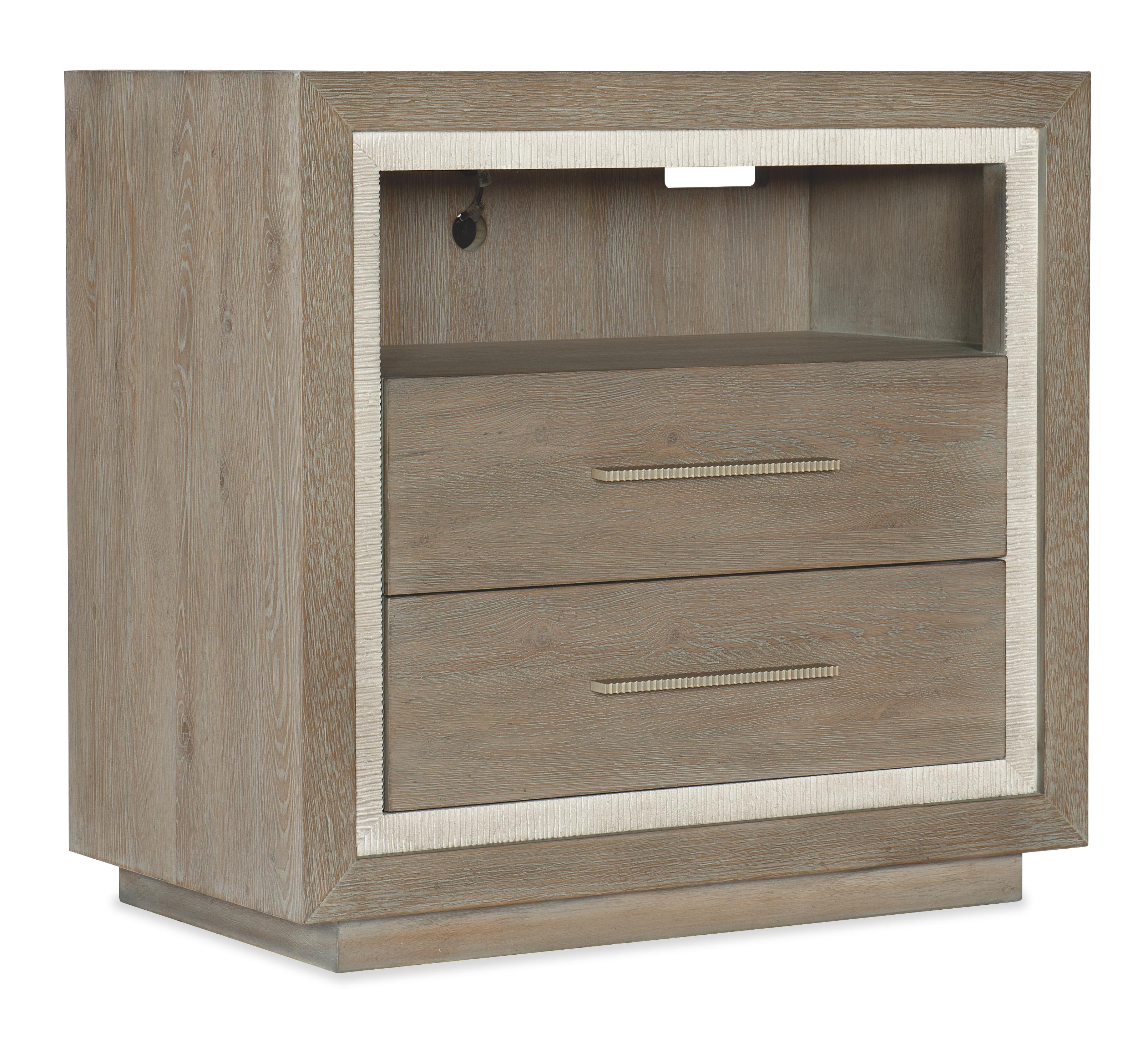 Serenity Balboa Two Drawer Nightstand - Luxury Home Furniture (MI)