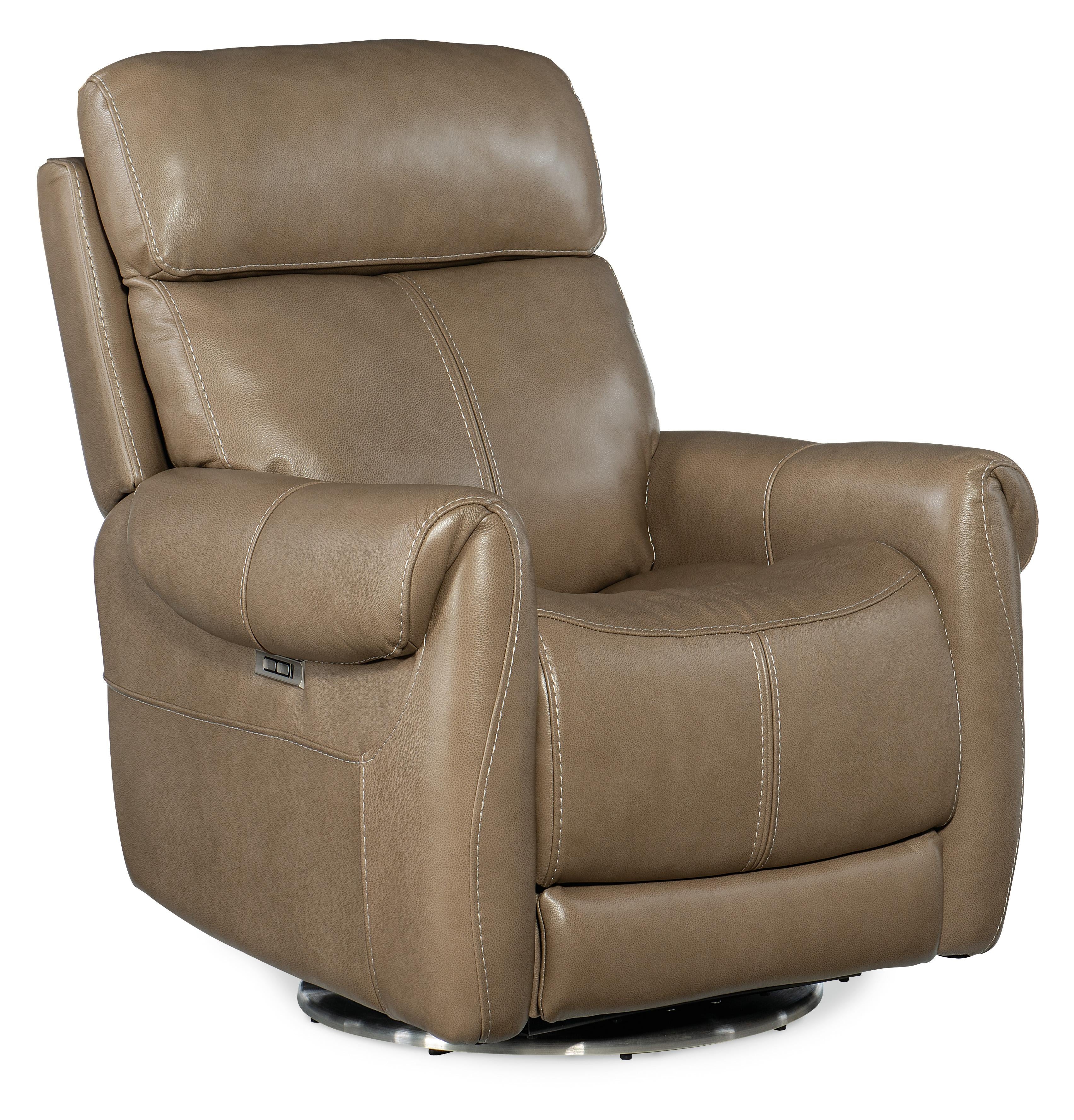 Sterling Swivel Power Recliner with Power Headrest - RC600-PHSZ-080 - Luxury Home Furniture (MI)