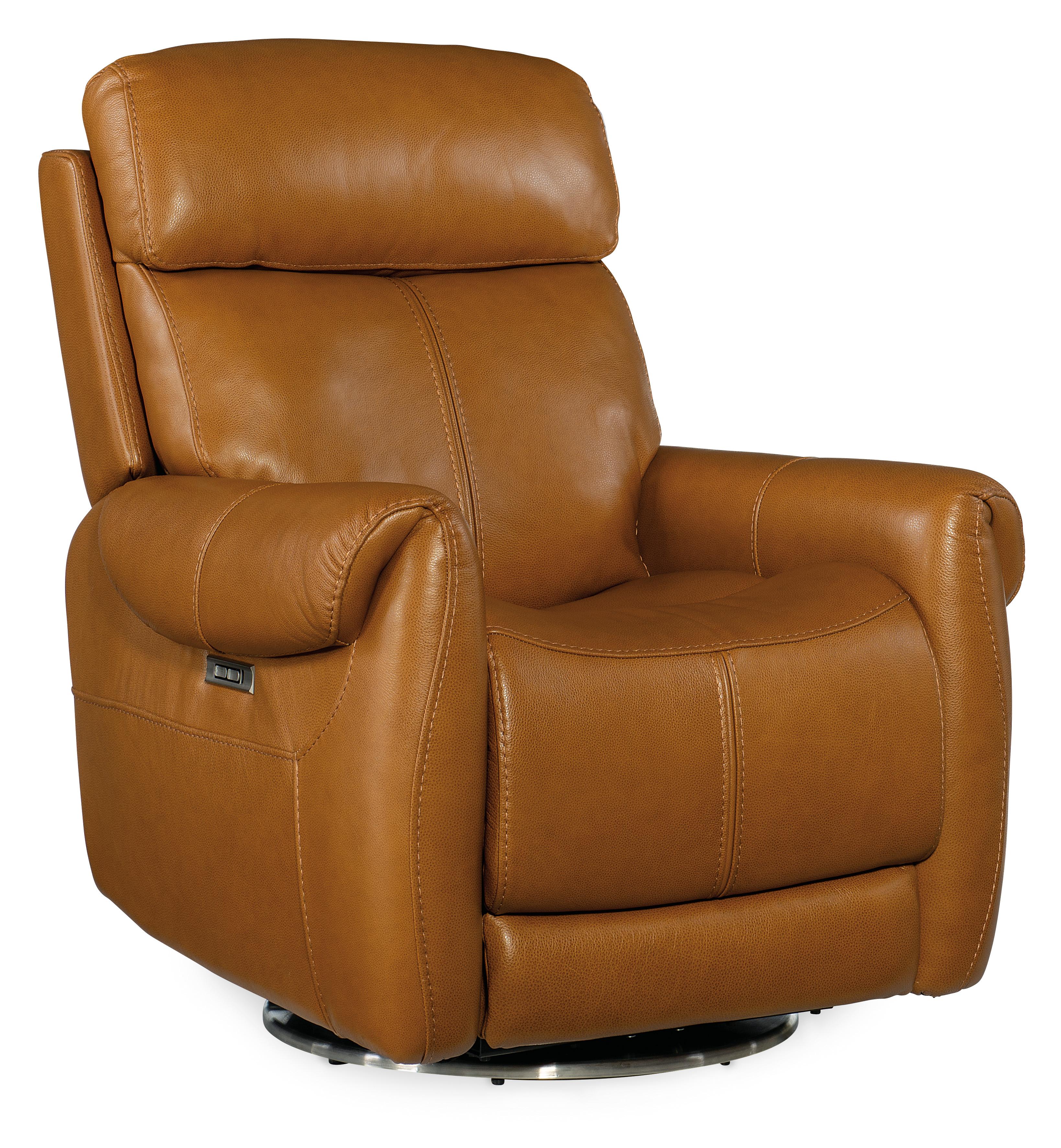 Sterling Swivel Power Recliner with Power Headrest - RC600-PHSZ-086