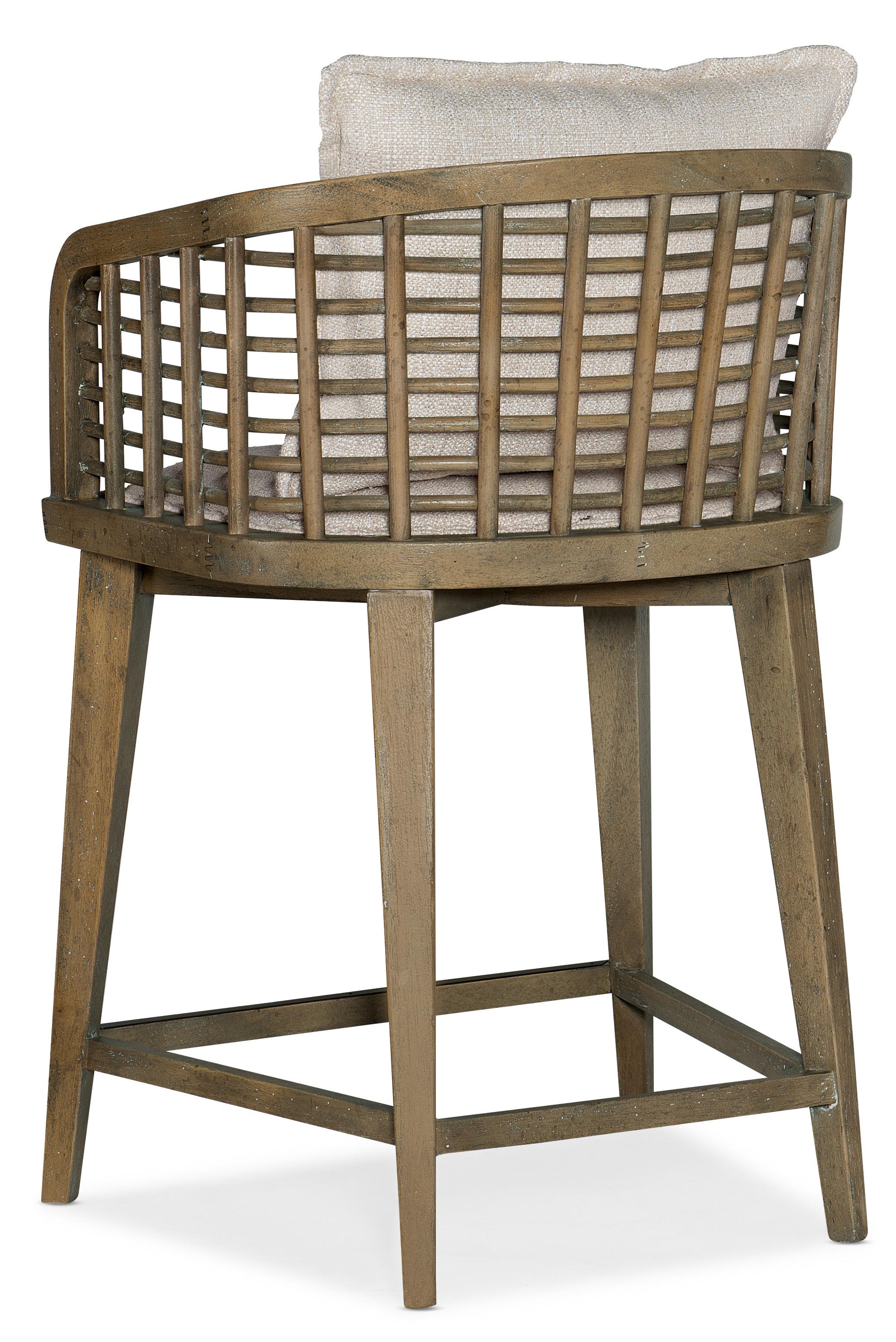 Sundance Barrel Back Swivel Counter Stool - Luxury Home Furniture (MI)