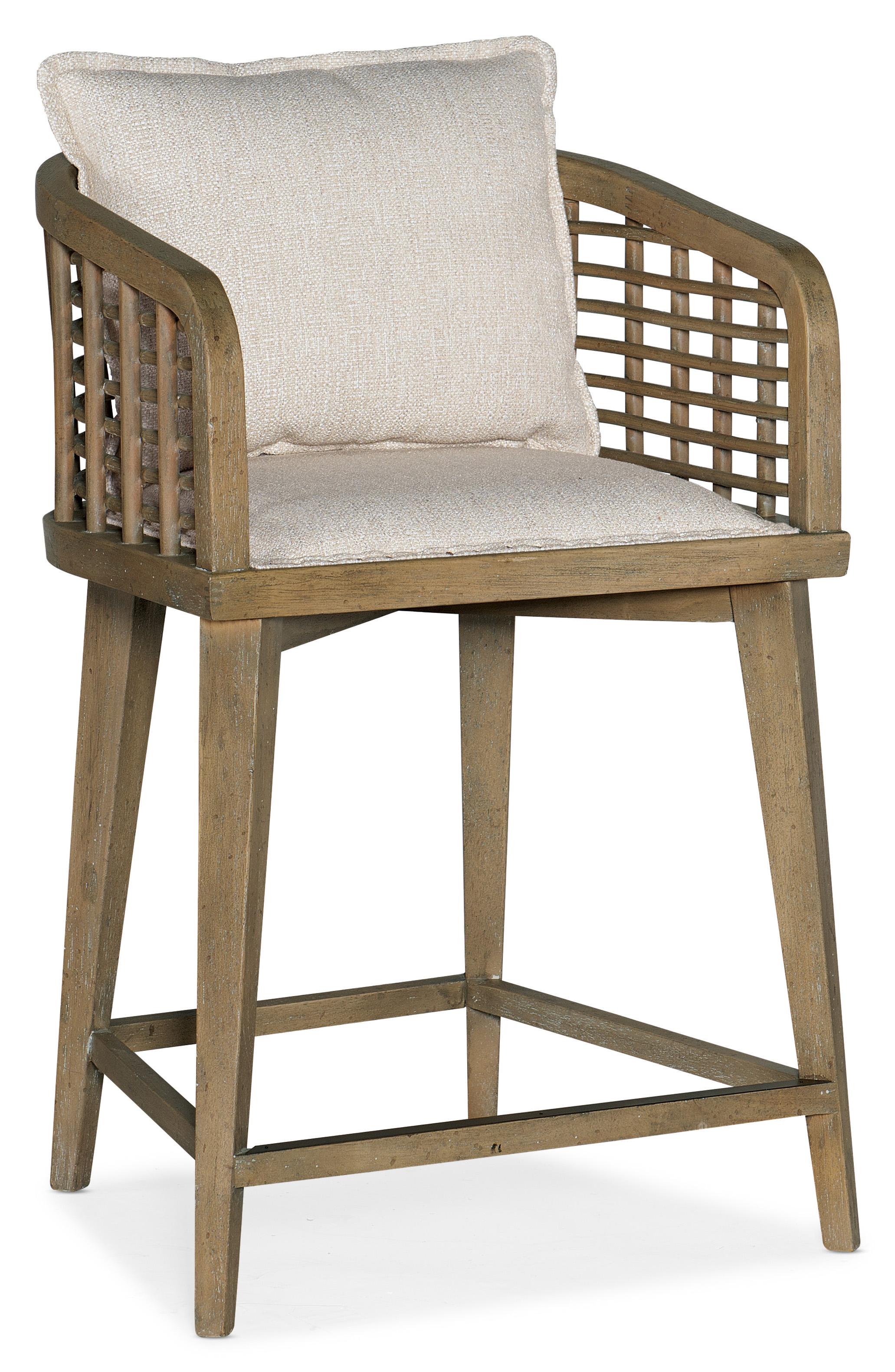Sundance Barrel Back Swivel Counter Stool - Luxury Home Furniture (MI)