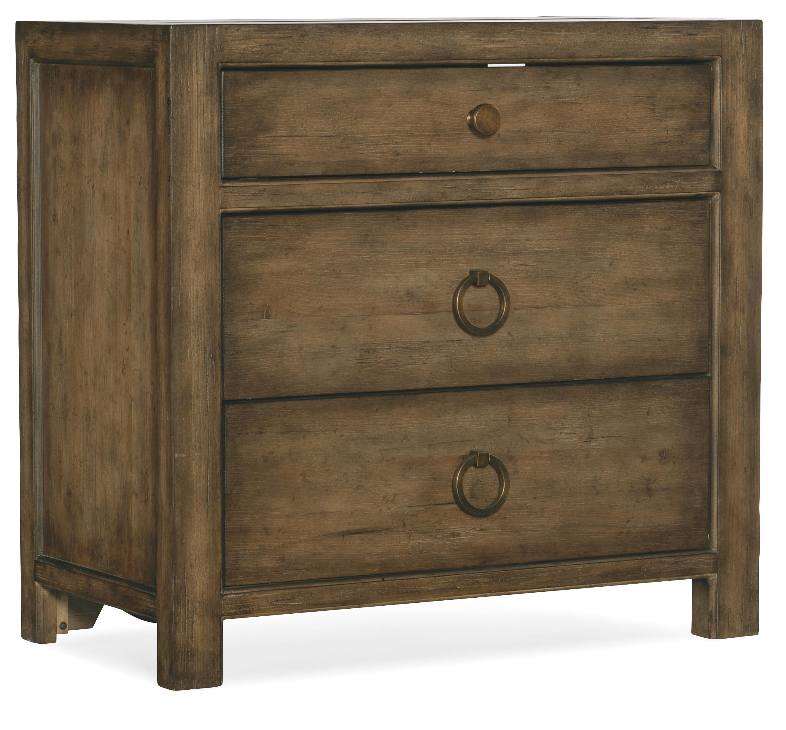 Sundance Three-Drawer Nightstand - Luxury Home Furniture (MI)