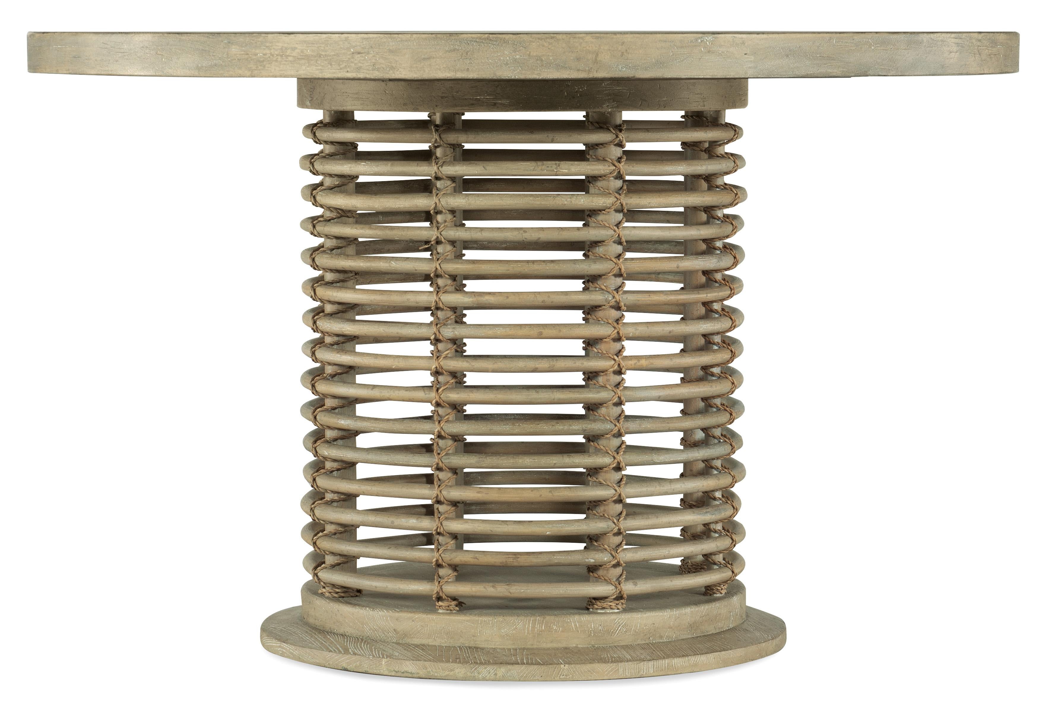 Surfrider 48in Rattan Round Dining Table - Luxury Home Furniture (MI)