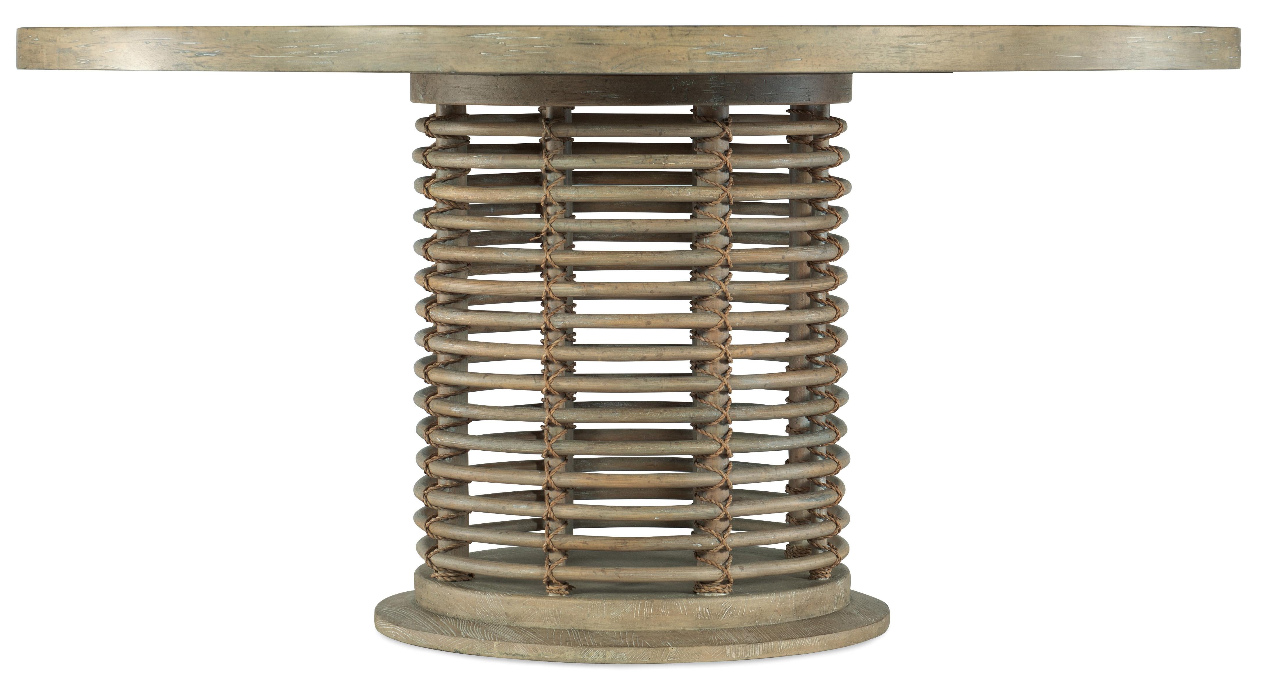 Surfrider 60in Rattan Round Dining Table - Luxury Home Furniture (MI)