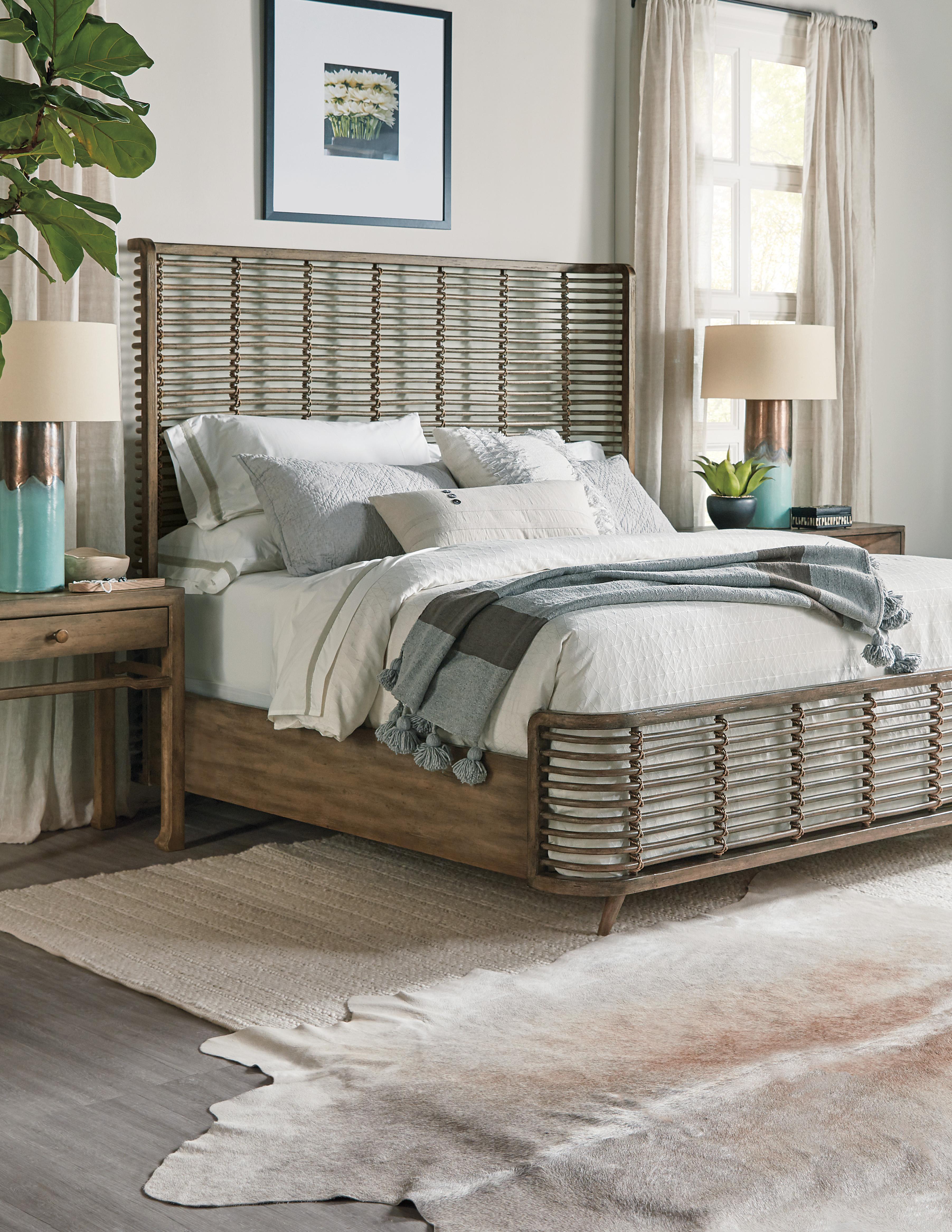 Sundance California King Rattan Bed - Luxury Home Furniture (MI)