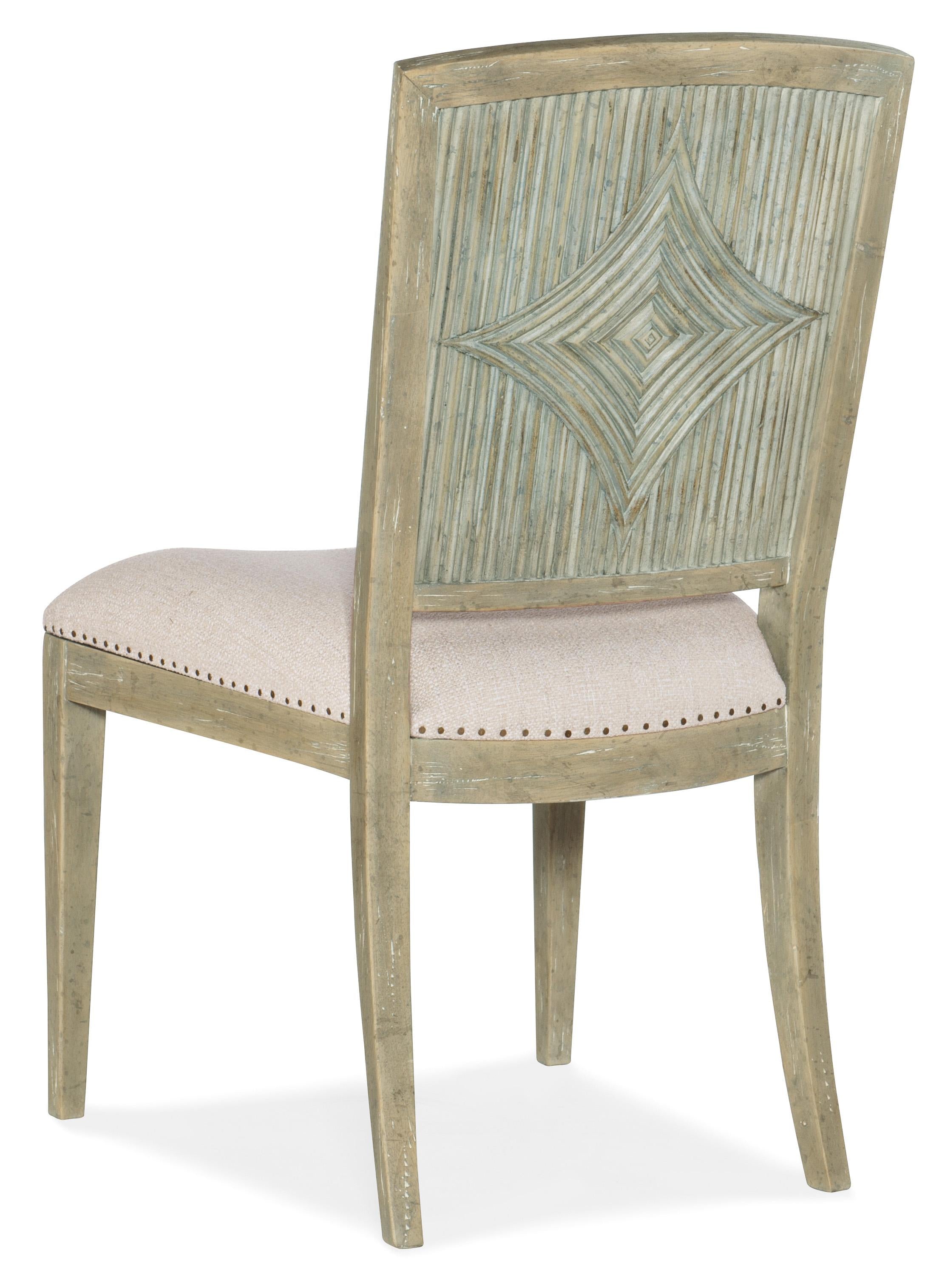 Surfrider Carved Back Side Chair-2 per ctn/price ea - Luxury Home Furniture (MI)
