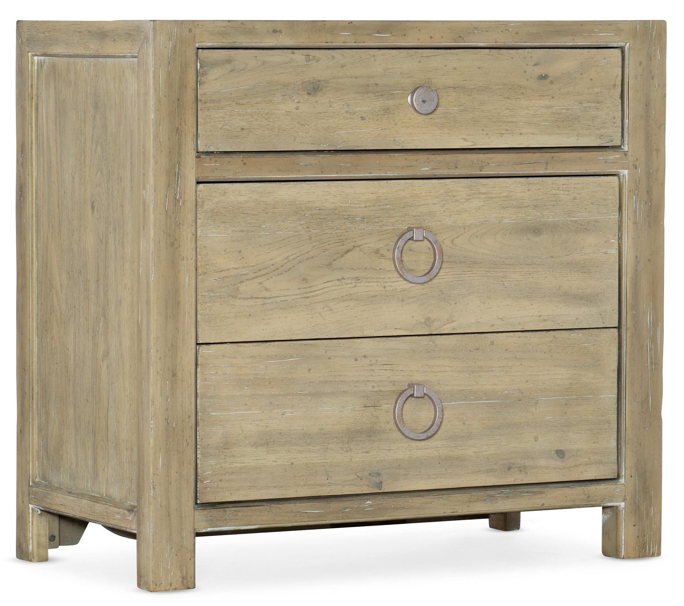 Surfrider Three-Drawer Nightstand - Luxury Home Furniture (MI)