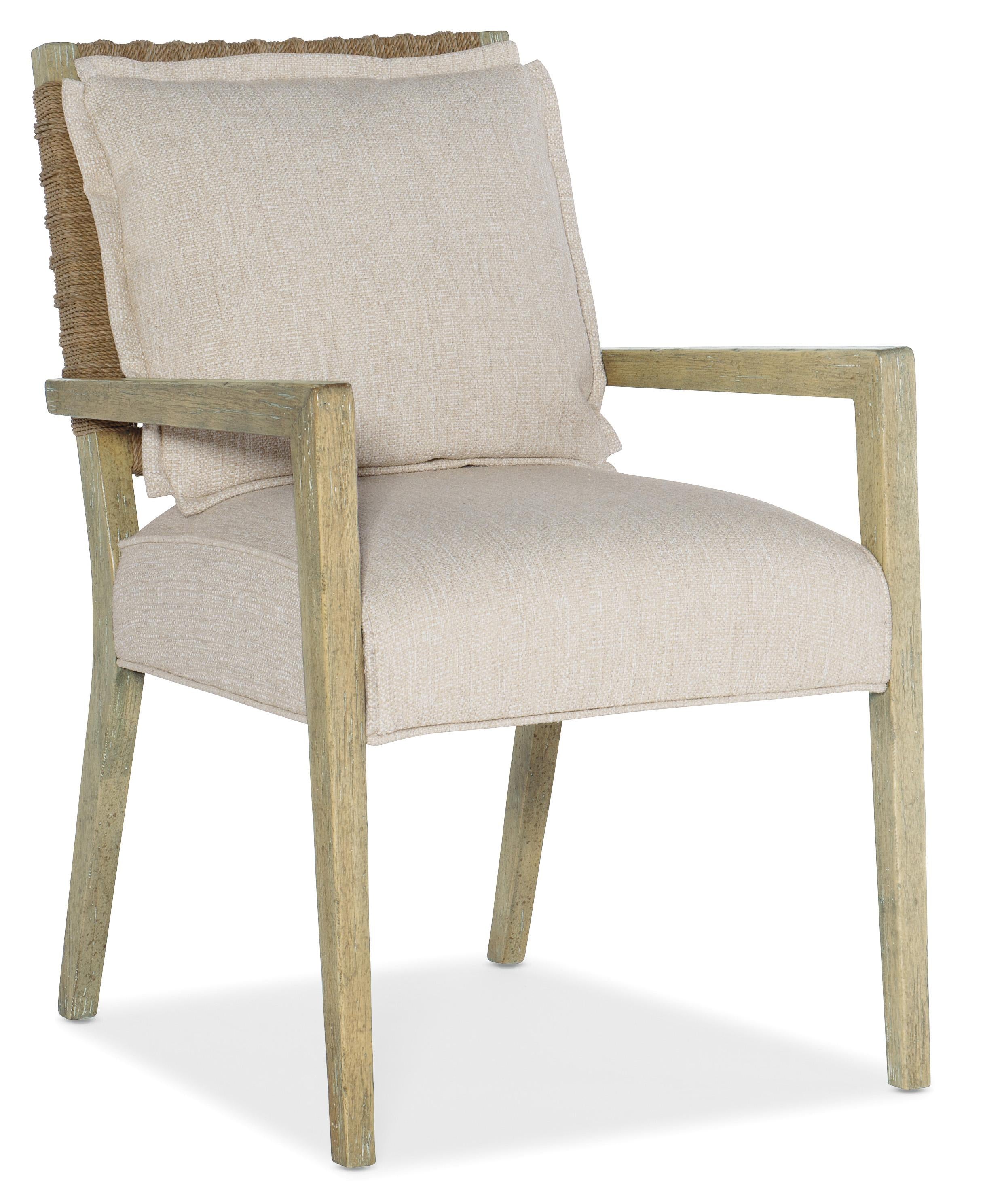 Surfrider Woven Back Arm Chair-2 per ctn/price ea - Luxury Home Furniture (MI)