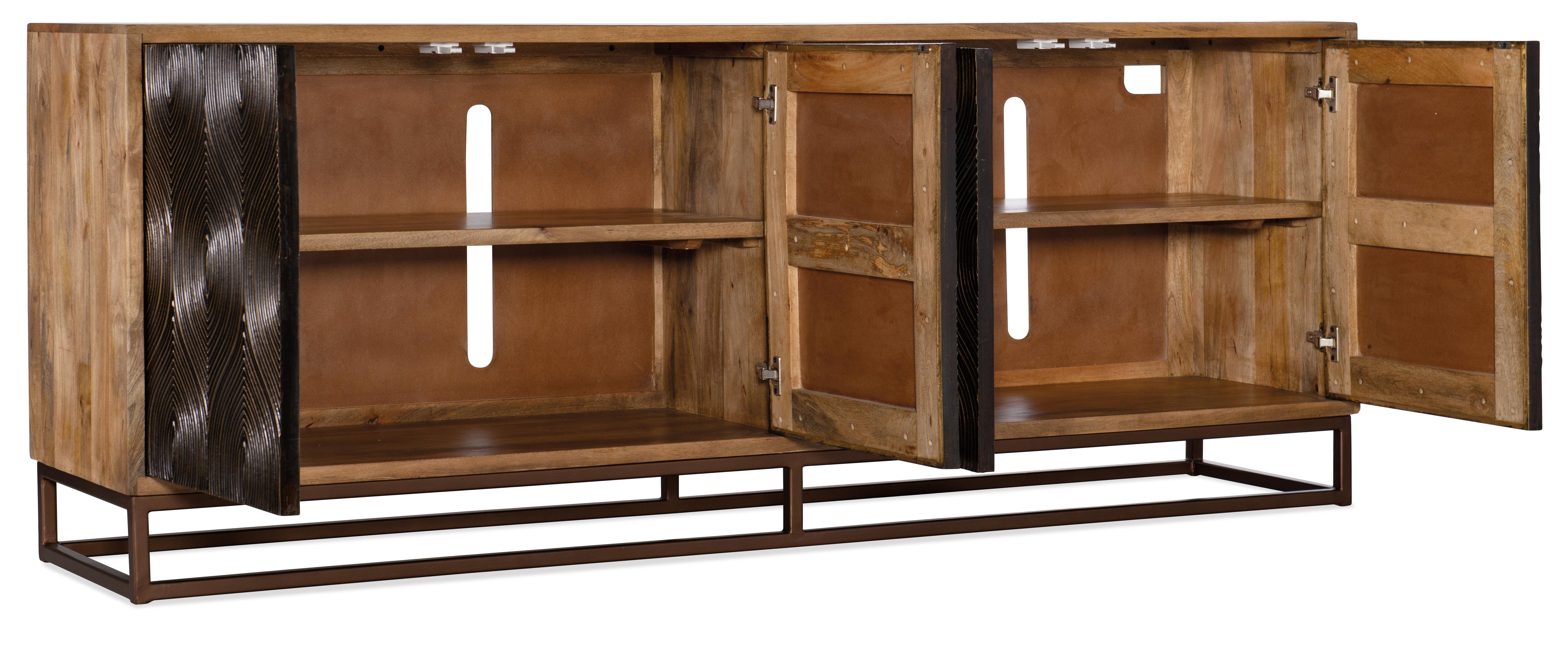 Swirl Door Entertainment Console - Luxury Home Furniture (MI)