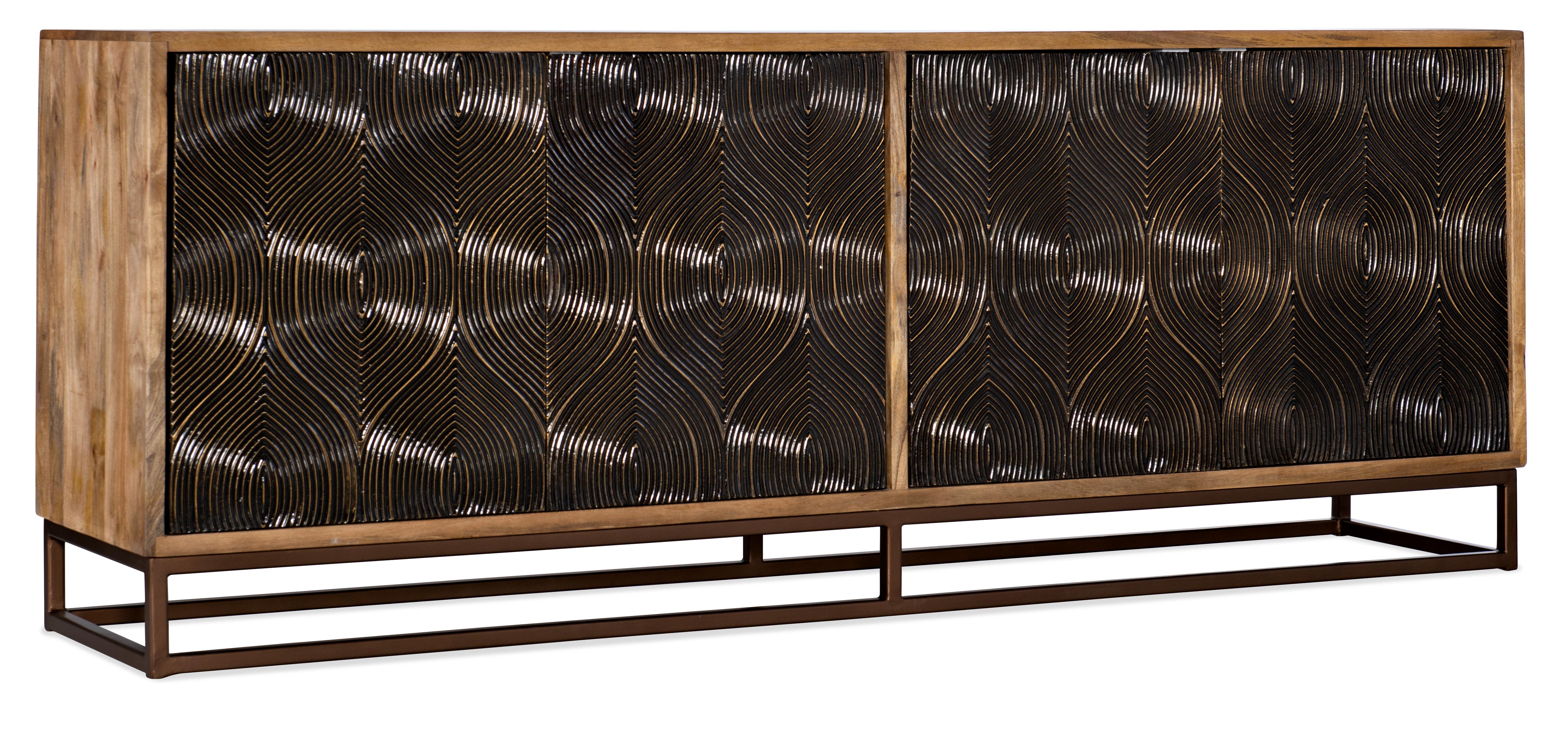 Swirl Door Entertainment Console - Luxury Home Furniture (MI)