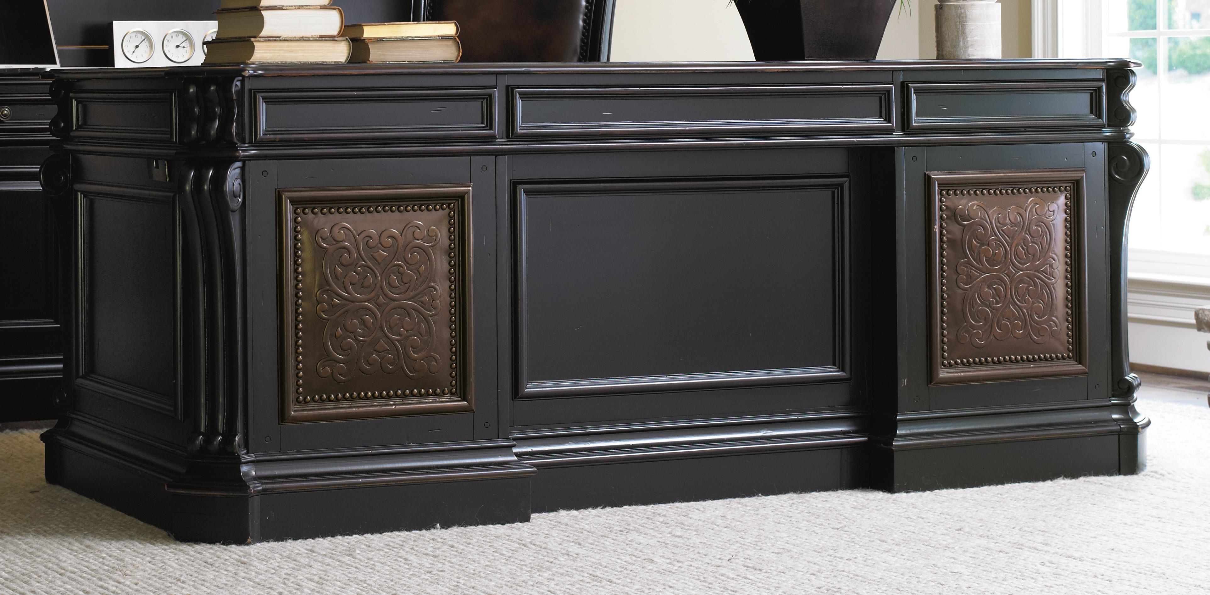 Telluride 76'' Executive Desk w/Leather Panels - Luxury Home Furniture (MI)