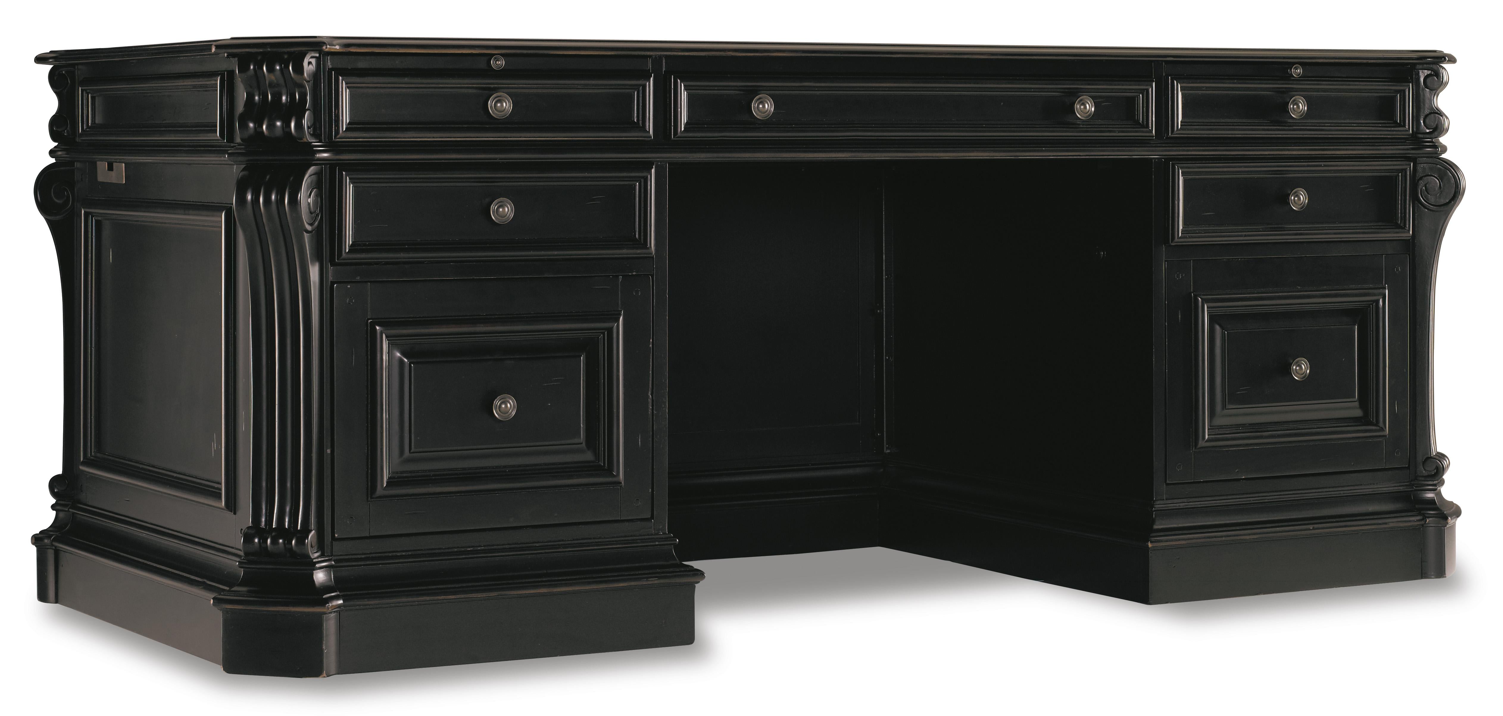 Telluride 76'' Executive Desk w/Leather Panels - Luxury Home Furniture (MI)