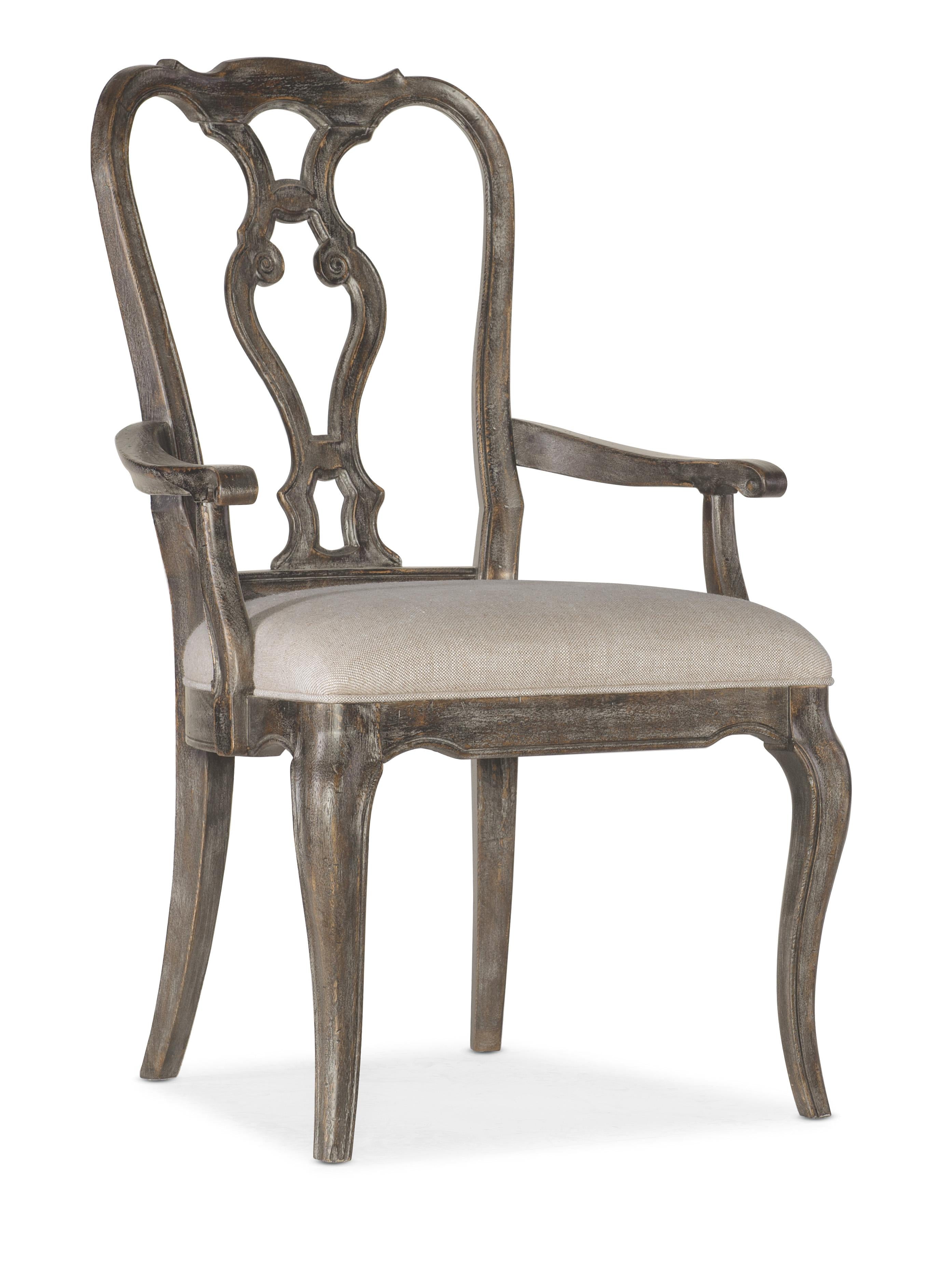 Traditions Wood Back Arm Chair 2 per carton/price ea - 5961-75400-89 - Luxury Home Furniture (MI)