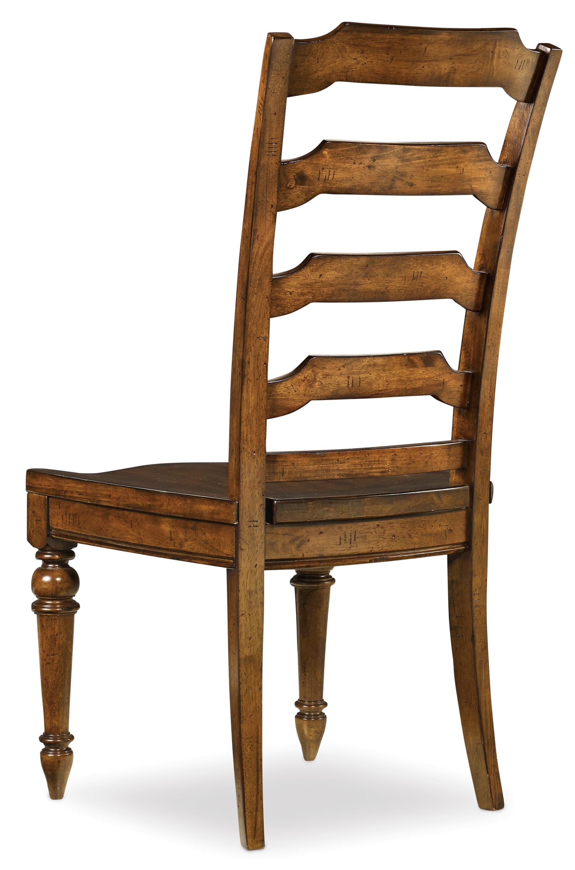 Tynecastle Ladderback Side Chair - 2 per carton/price ea - Luxury Home Furniture (MI)