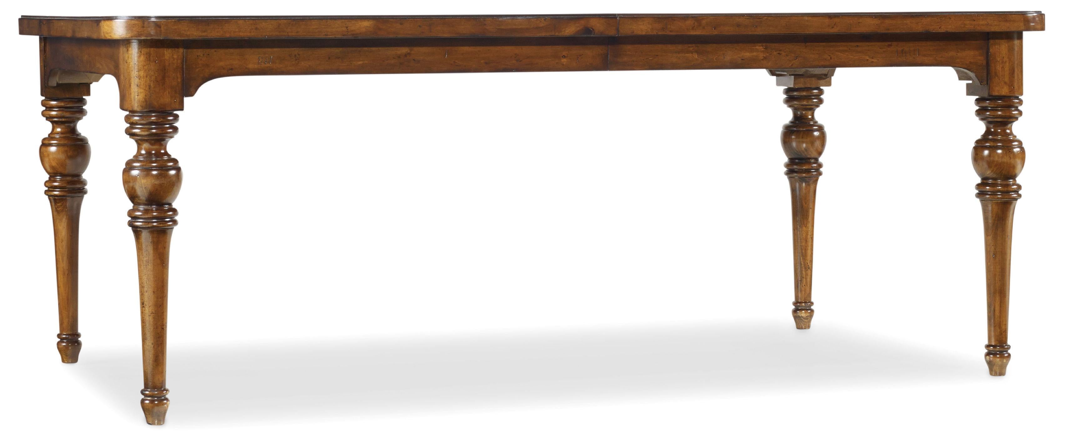 Tynecastle Rectangle Leg Dining Table with Two 18'' Leaves - Luxury Home Furniture (MI)