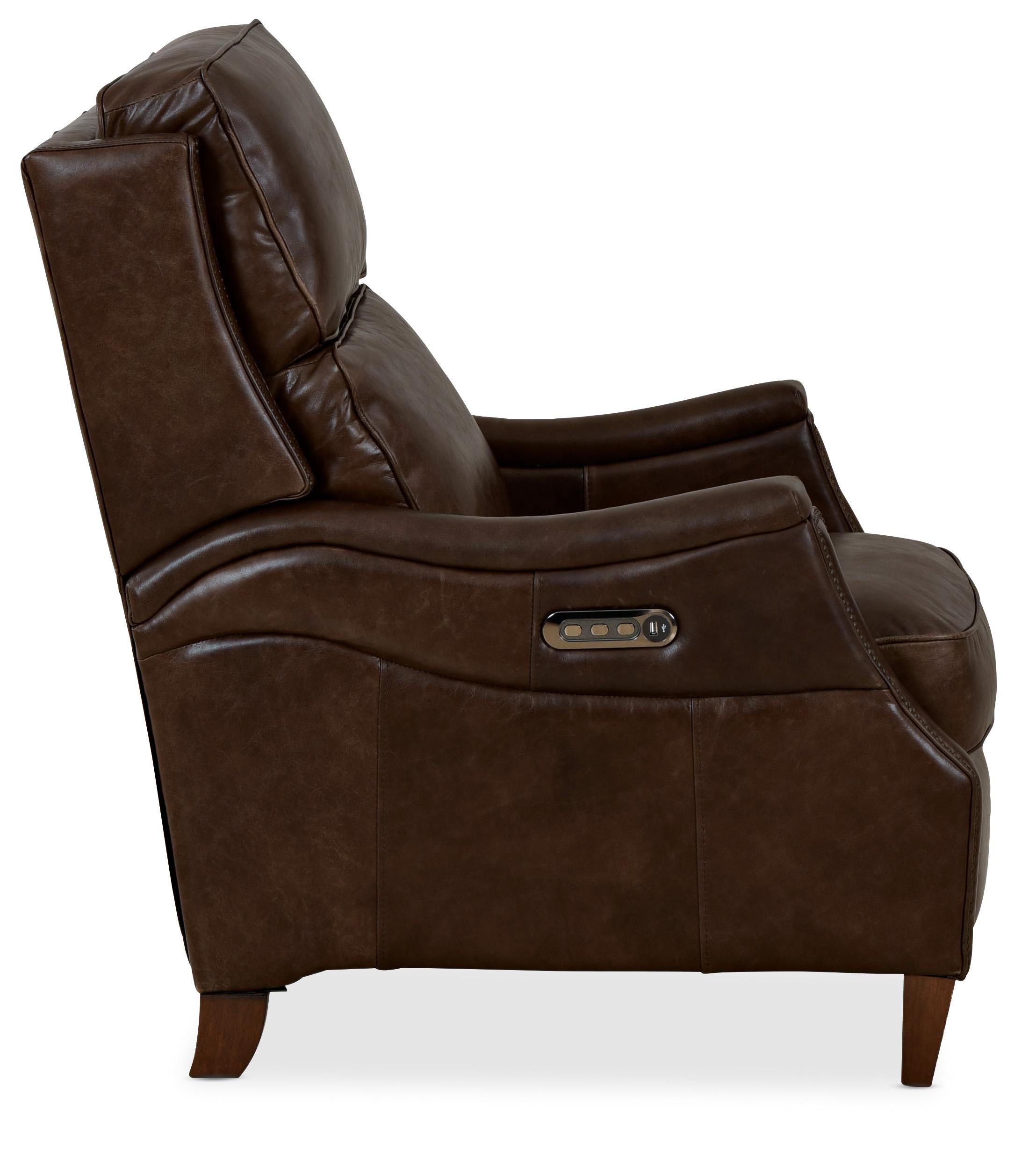 Weir PWR Recliner w/PWR Headrest/Lumbar - Luxury Home Furniture (MI)