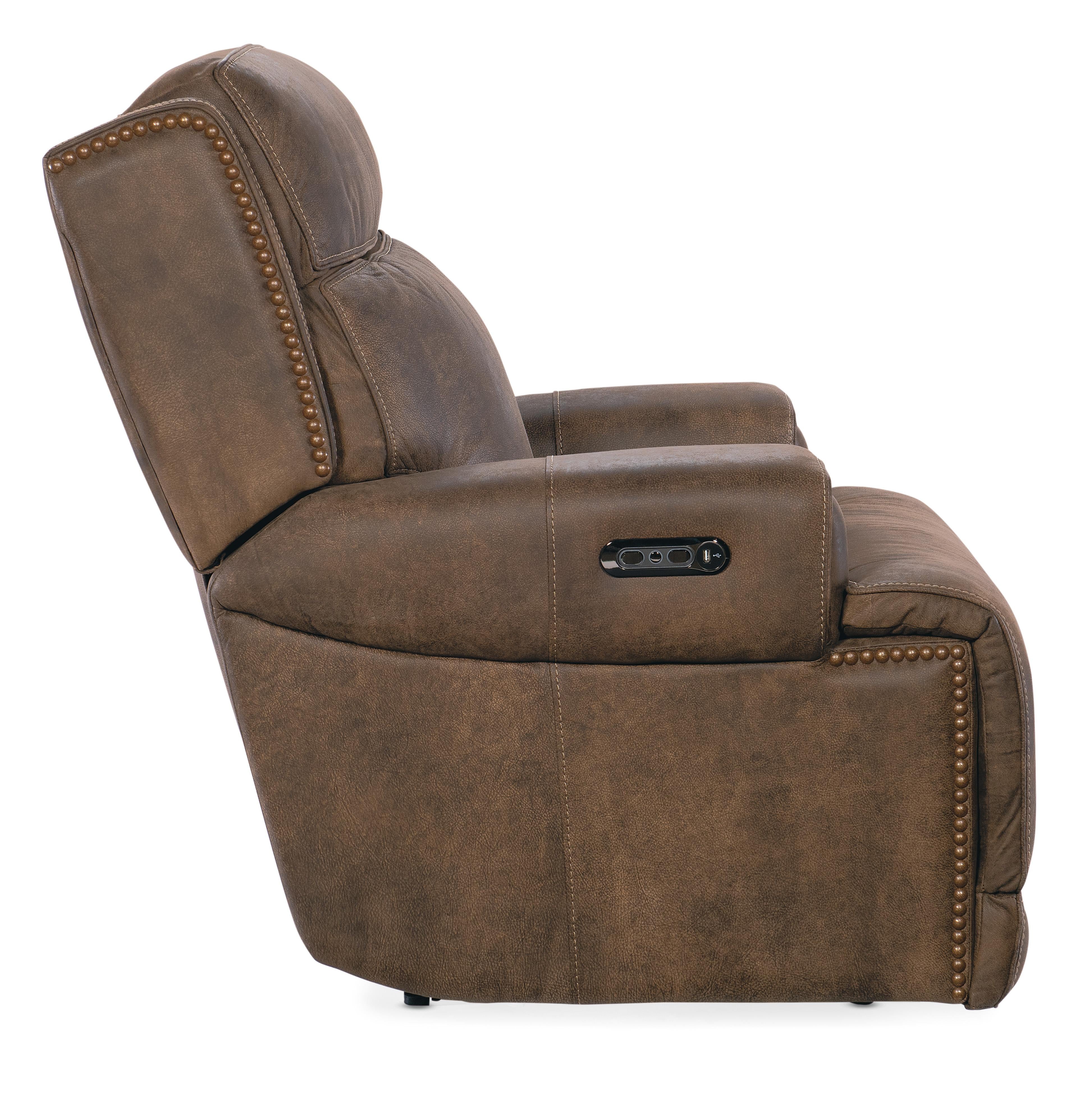 Wheeler Power Recliner with Power Headrest - Luxury Home Furniture (MI)