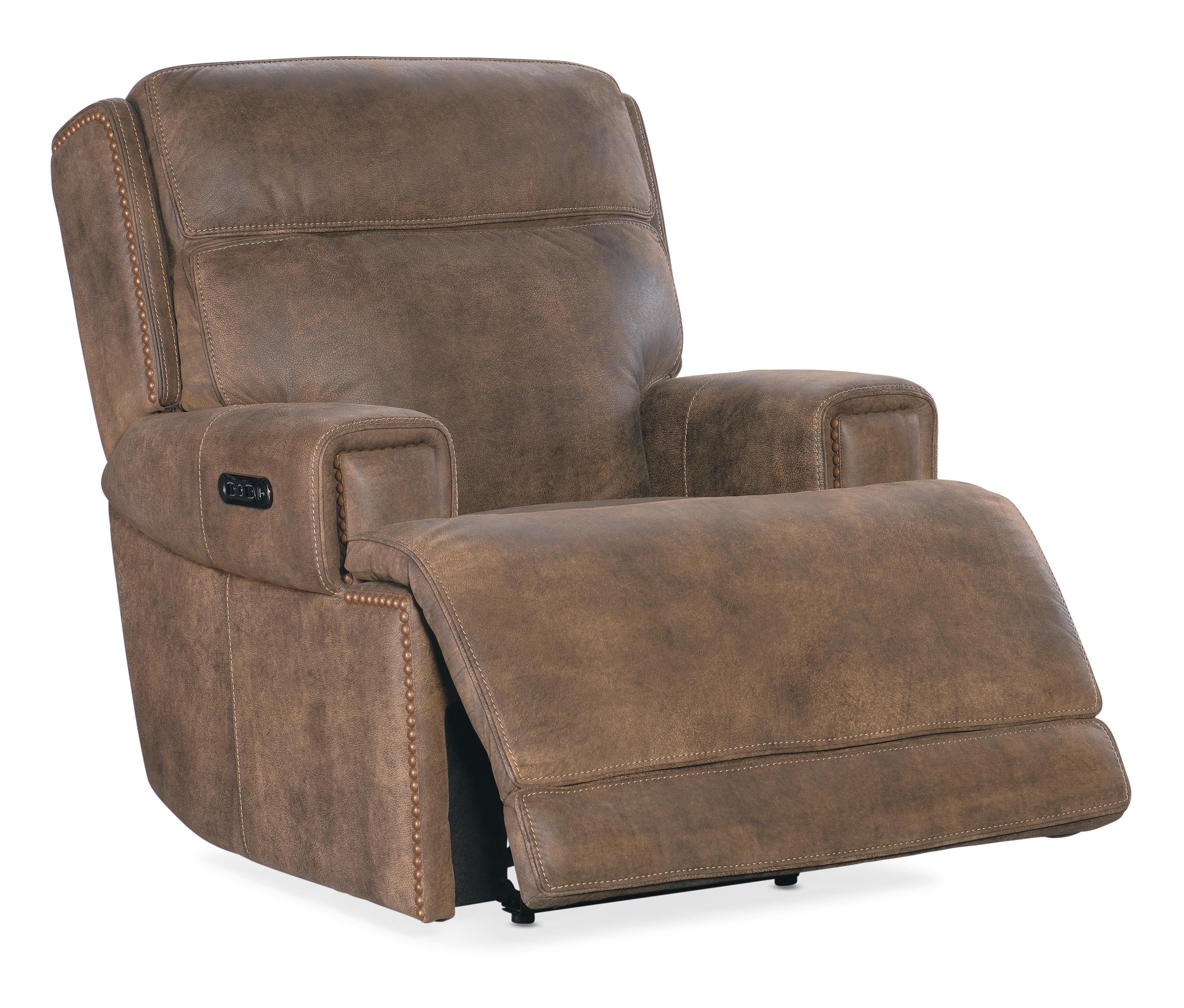 Wheeler Power Recliner with Power Headrest - Luxury Home Furniture (MI)